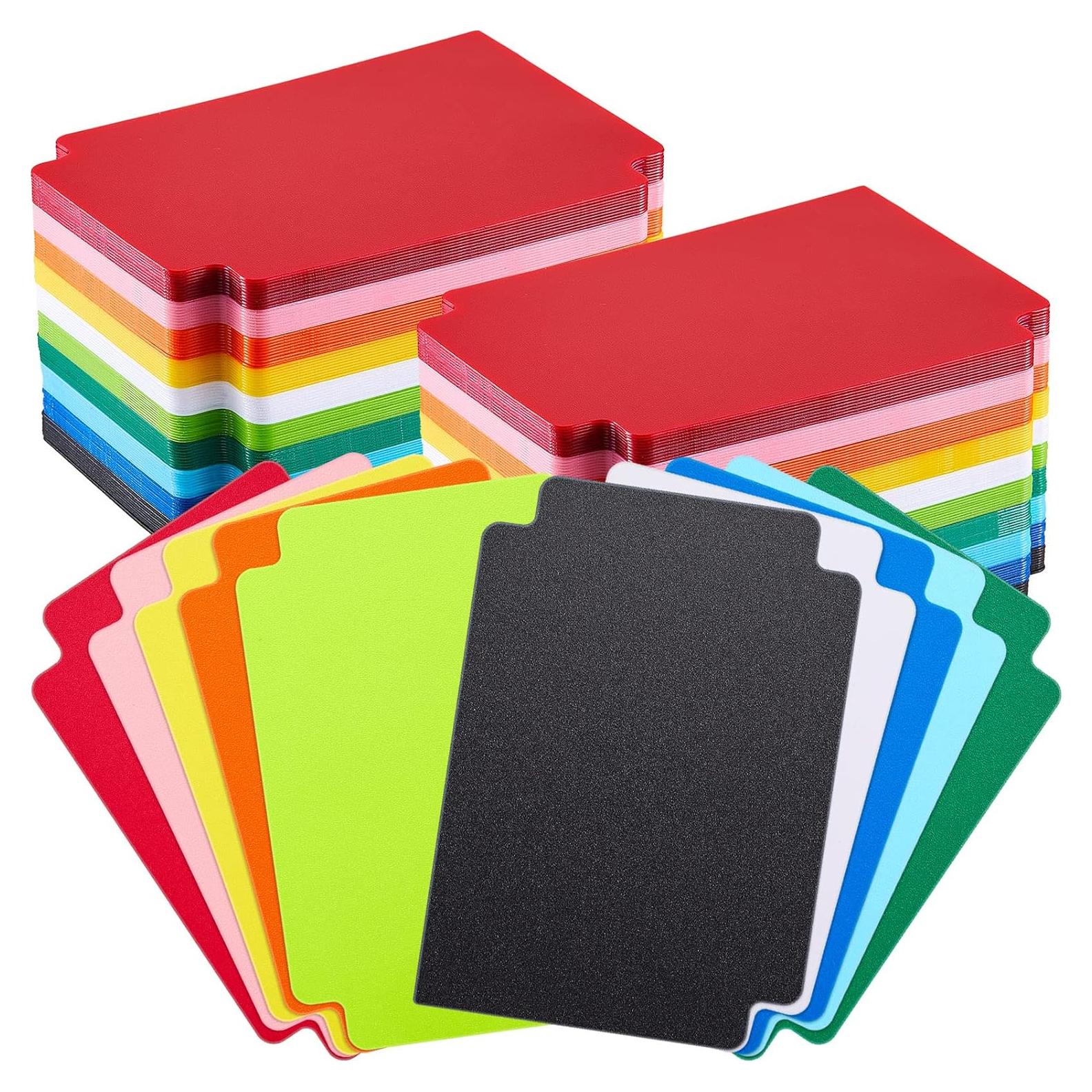 250 Separadores de Cartas de Plástico Suilung Multicolor 6.9x9.7cm