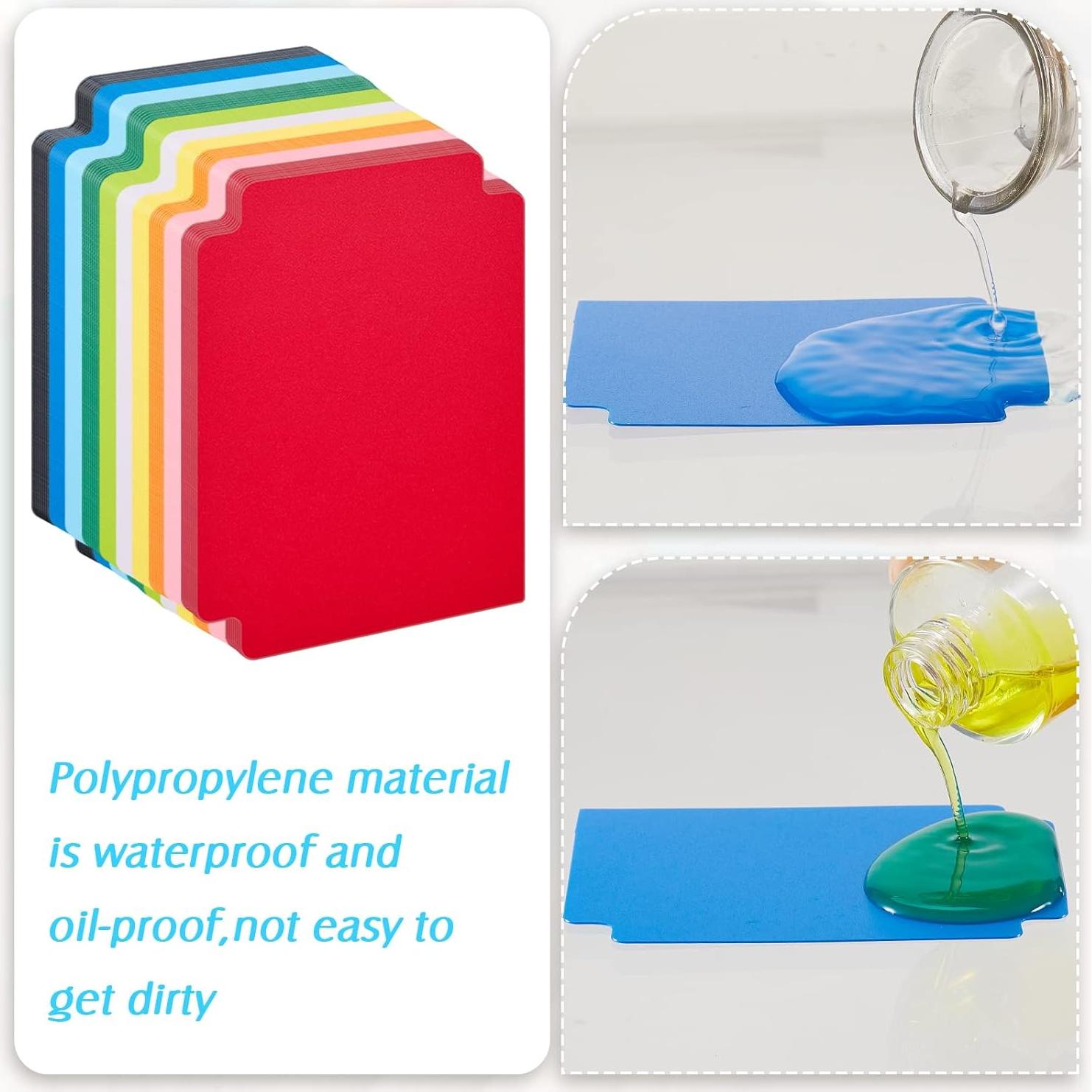 250 Separadores de Cartas de Plástico Suilung Multicolor 6.9x9.7cm