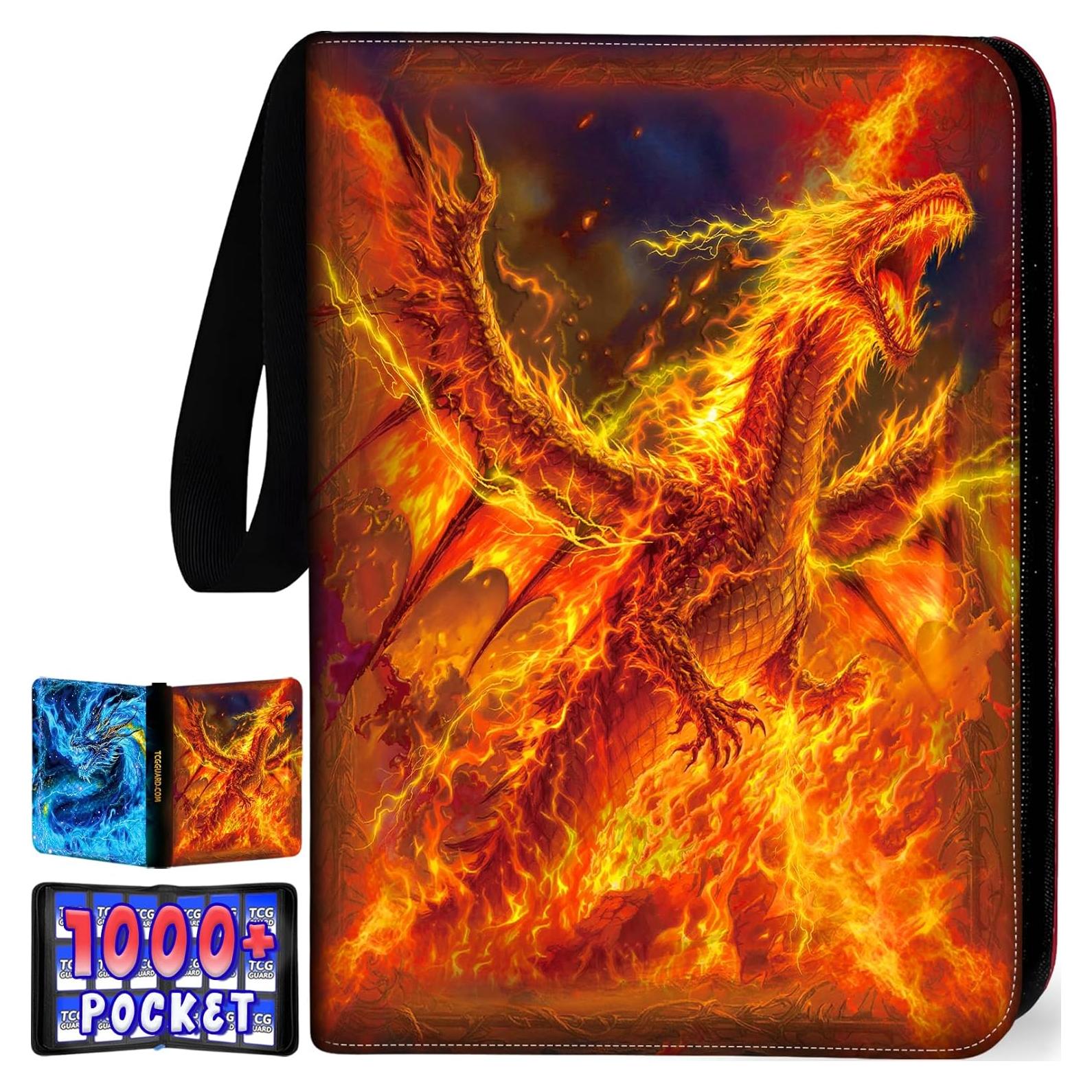 Carpeta de Cartas MYTCG 1008 Bolsillos Impermeable 3 Anillos