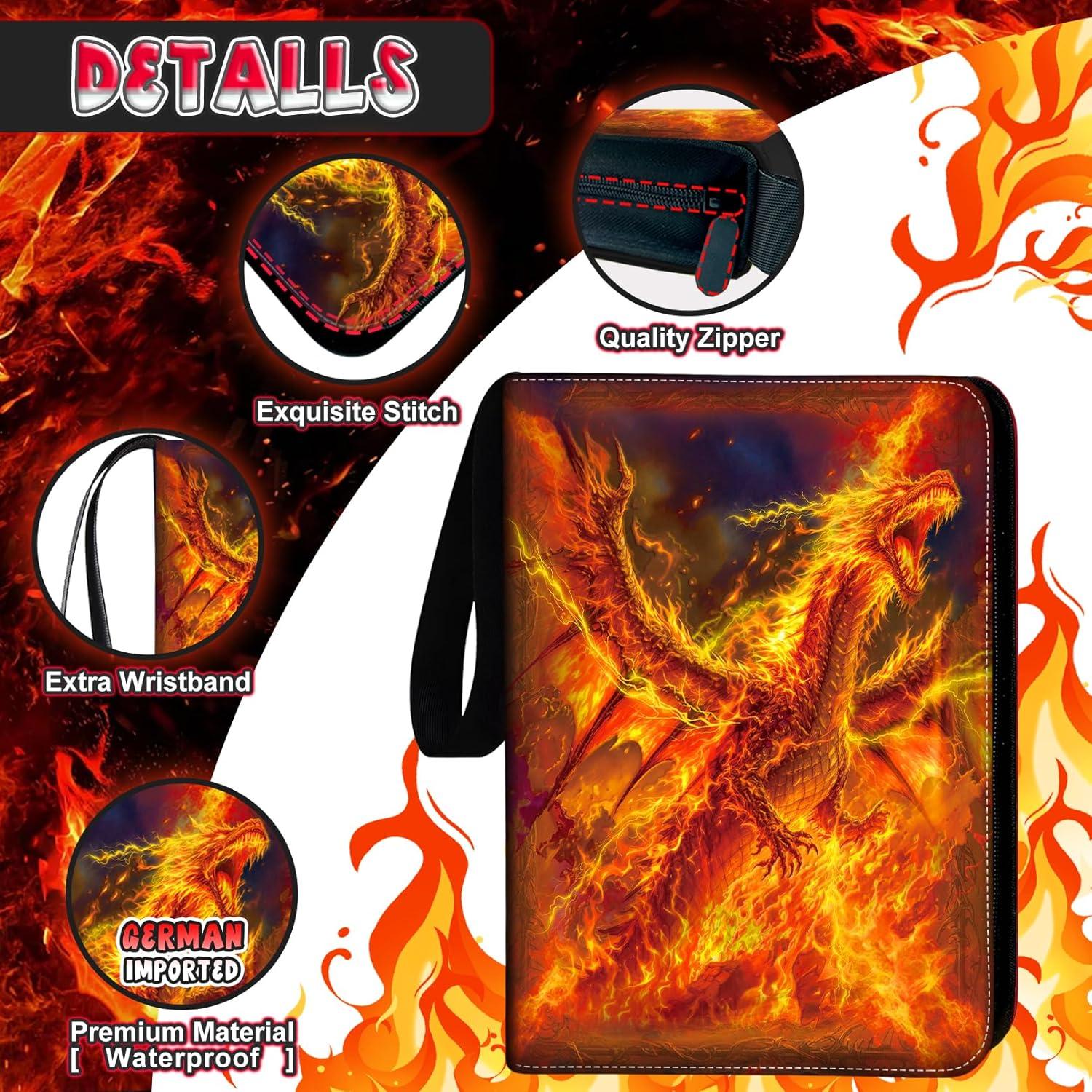 Carpeta de Cartas MYTCG 1008 Bolsillos Impermeable 3 Anillos