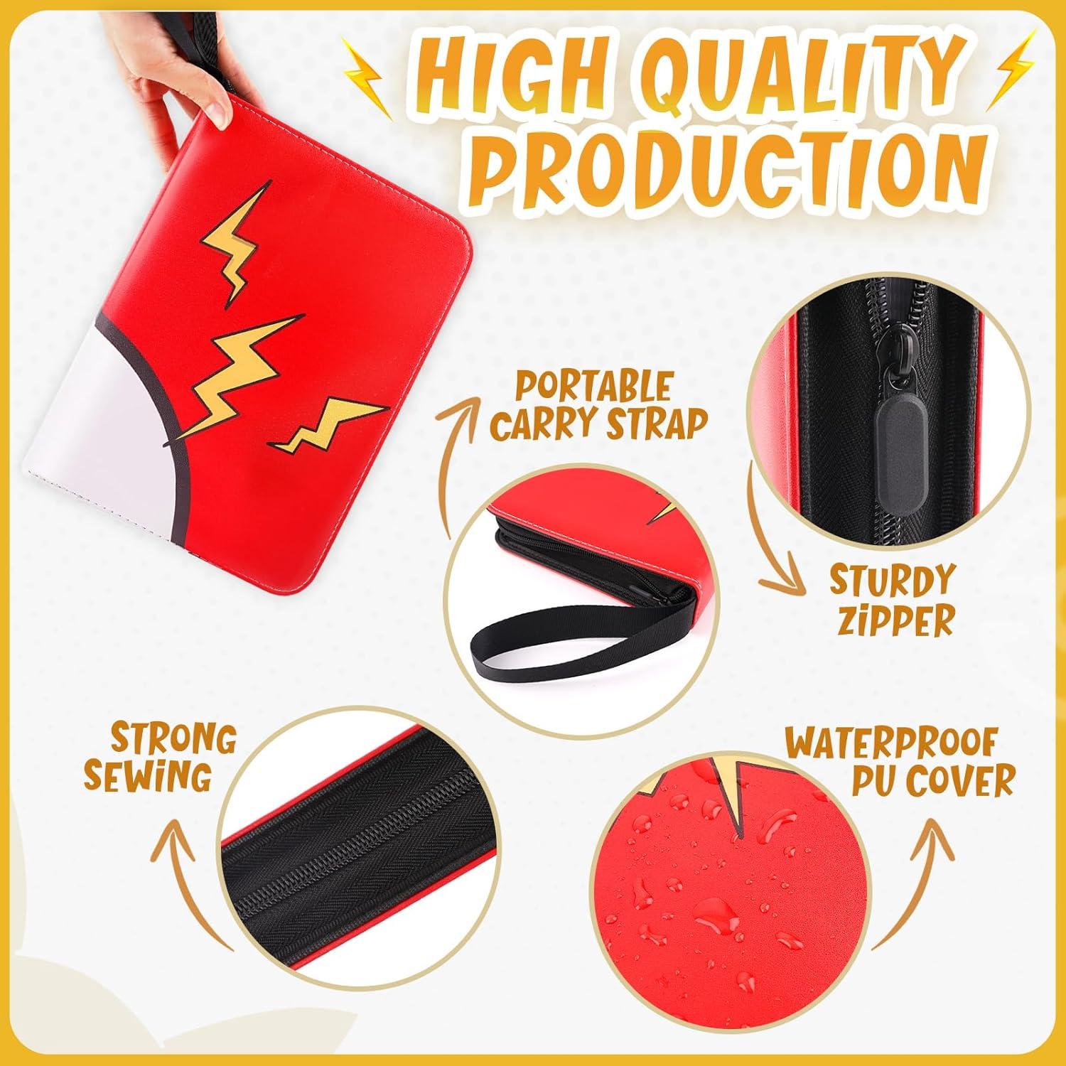 Carpeta de Tarjetas GOROMA 400 Bolsillos Rojo 50 Páginas