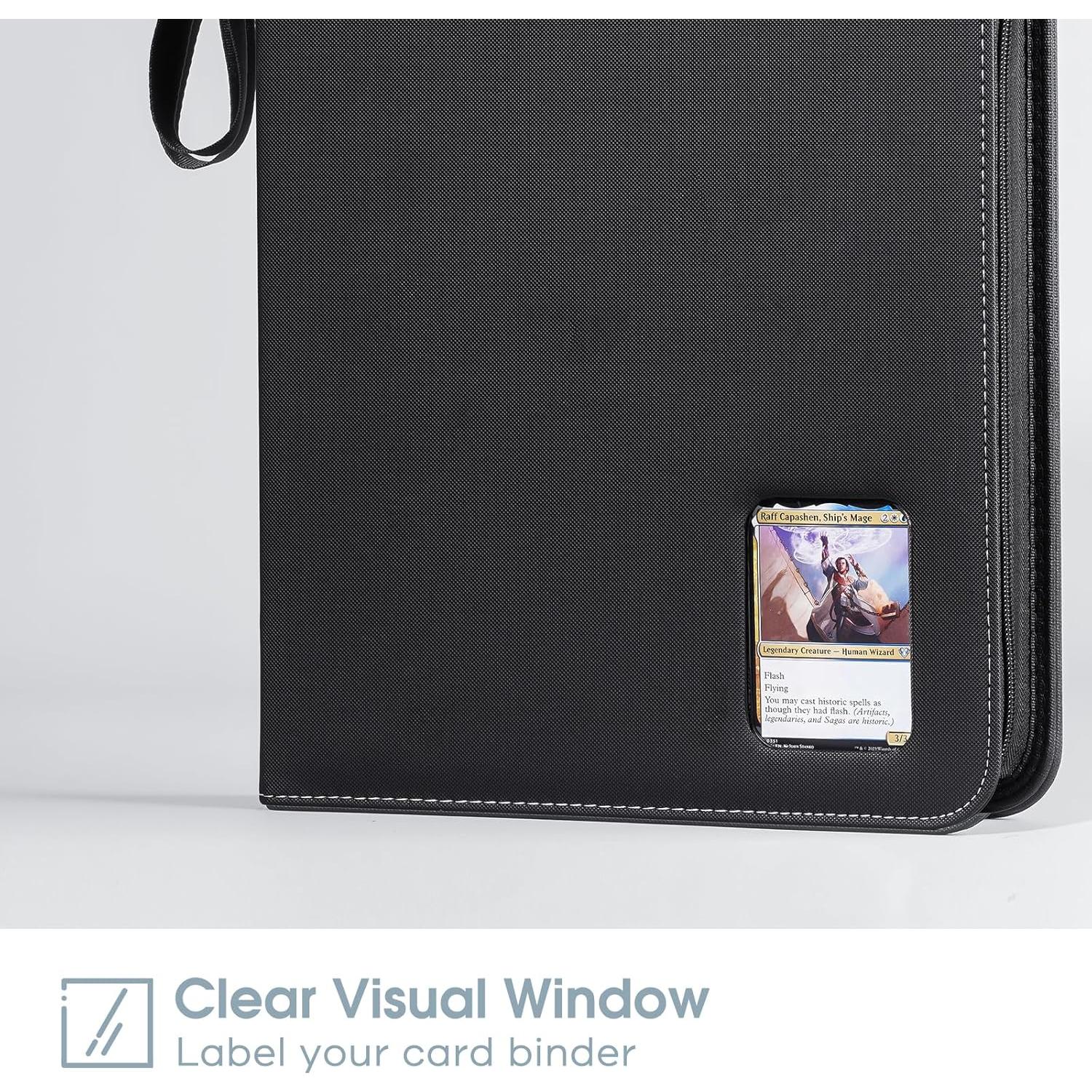 Álbum de Tarjetas ProCase 900 Bolsillos Negro 50 Fundas