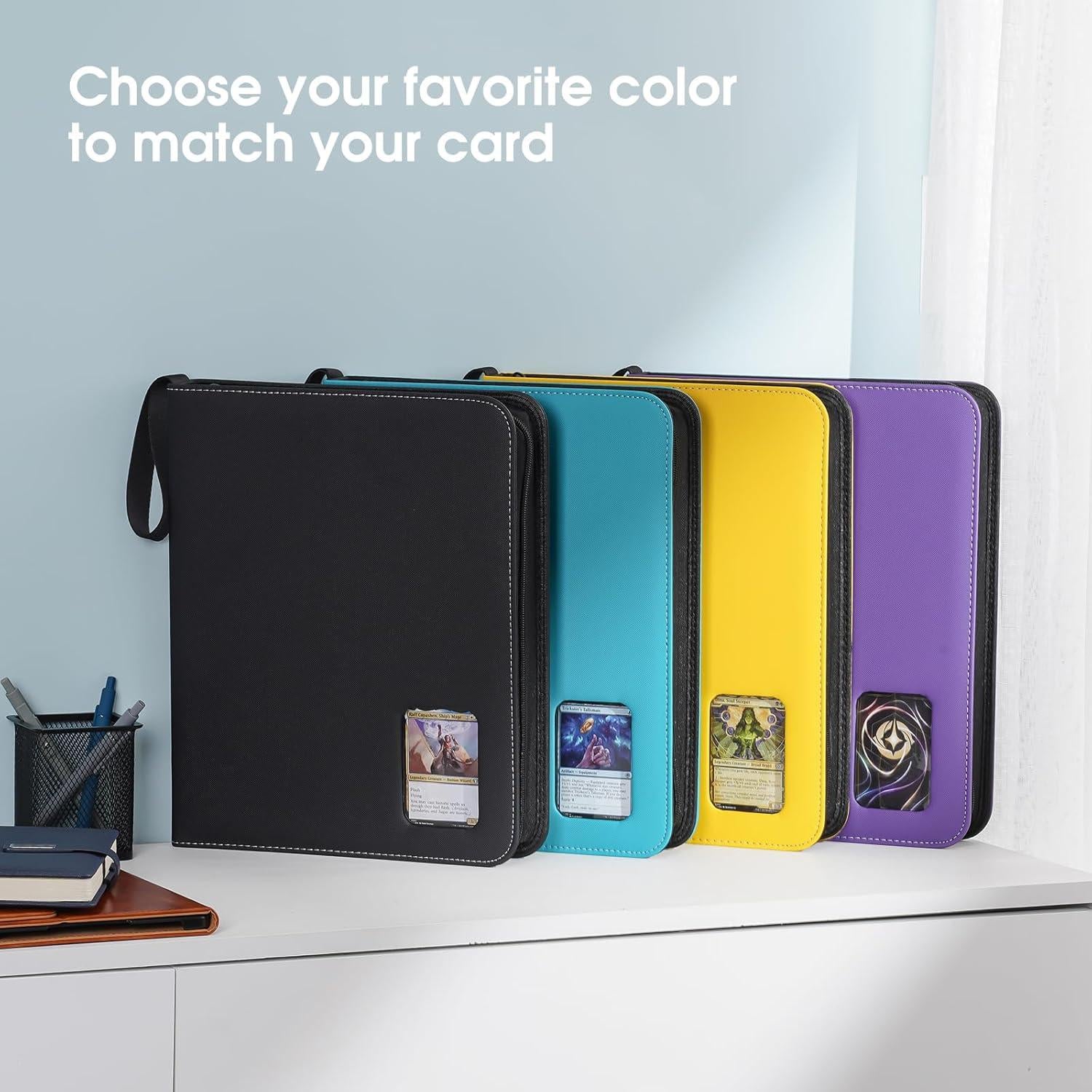 Álbum de Tarjetas ProCase 900 Bolsillos Negro 50 Fundas