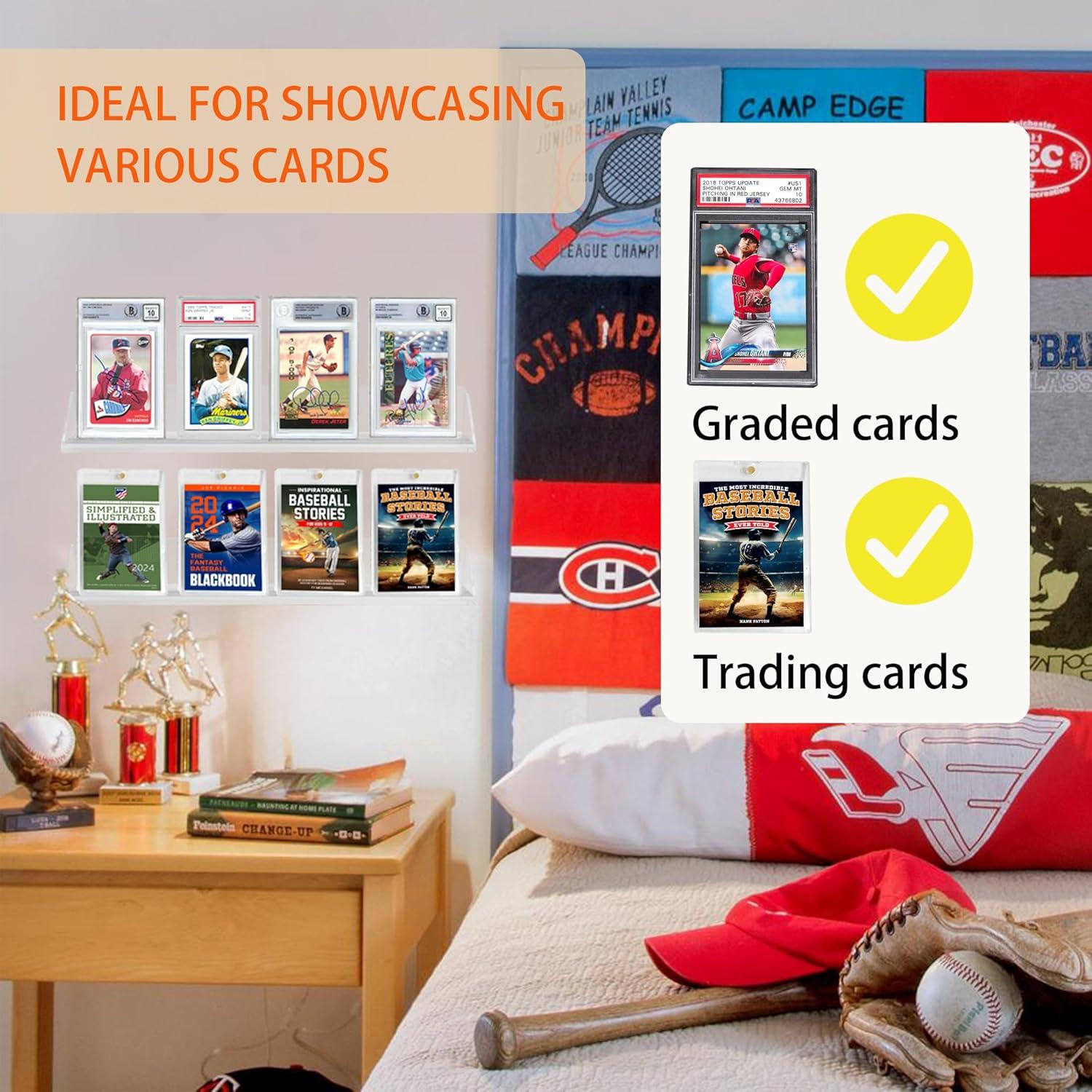 Soporte de Exhibición de Tarjetas de Acrílico 4pcs - Montaje en Pared