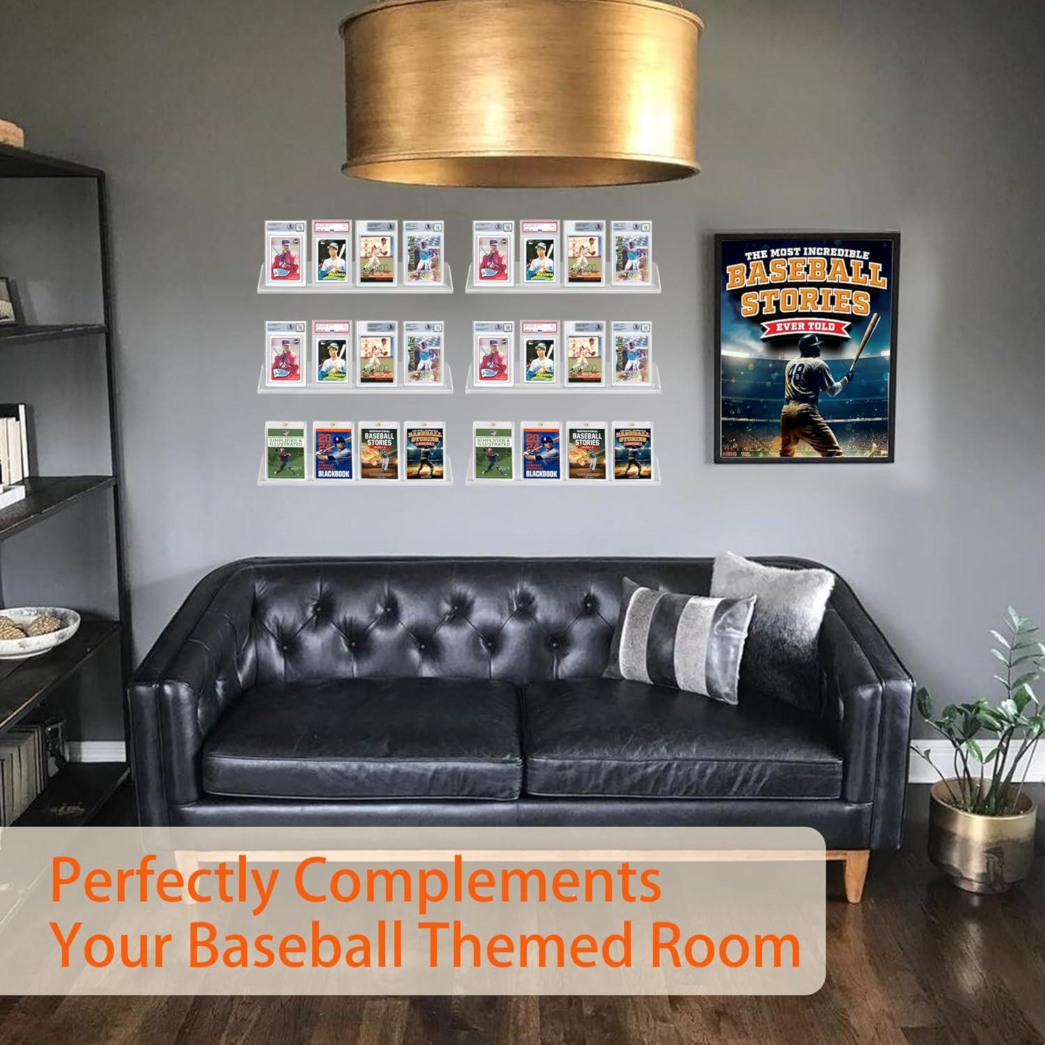 Soporte de Exhibición de Tarjetas de Acrílico 4pcs - Montaje en Pared