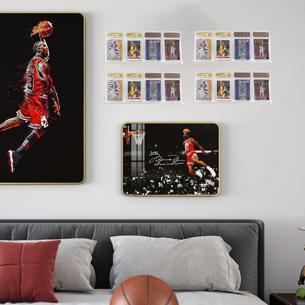 Soporte de Exhibición de Tarjetas de Acrílico 4pcs - Montaje en Pared