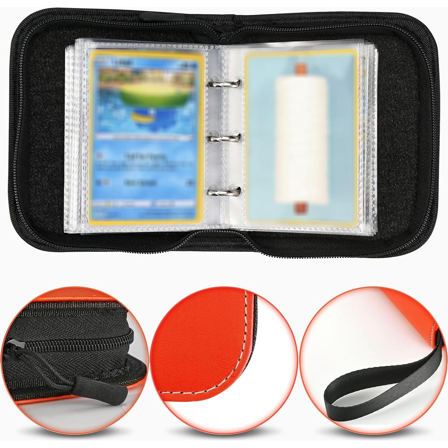 Carpeta de Cartas TCG LINKINBOT Naranja 80 Cartas 40 Páginas