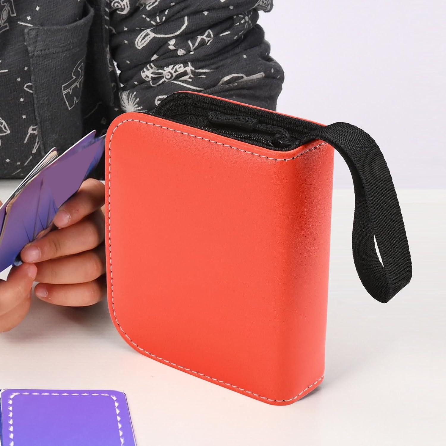 Carpeta de Cartas TCG LINKINBOT Naranja 80 Cartas 40 Páginas