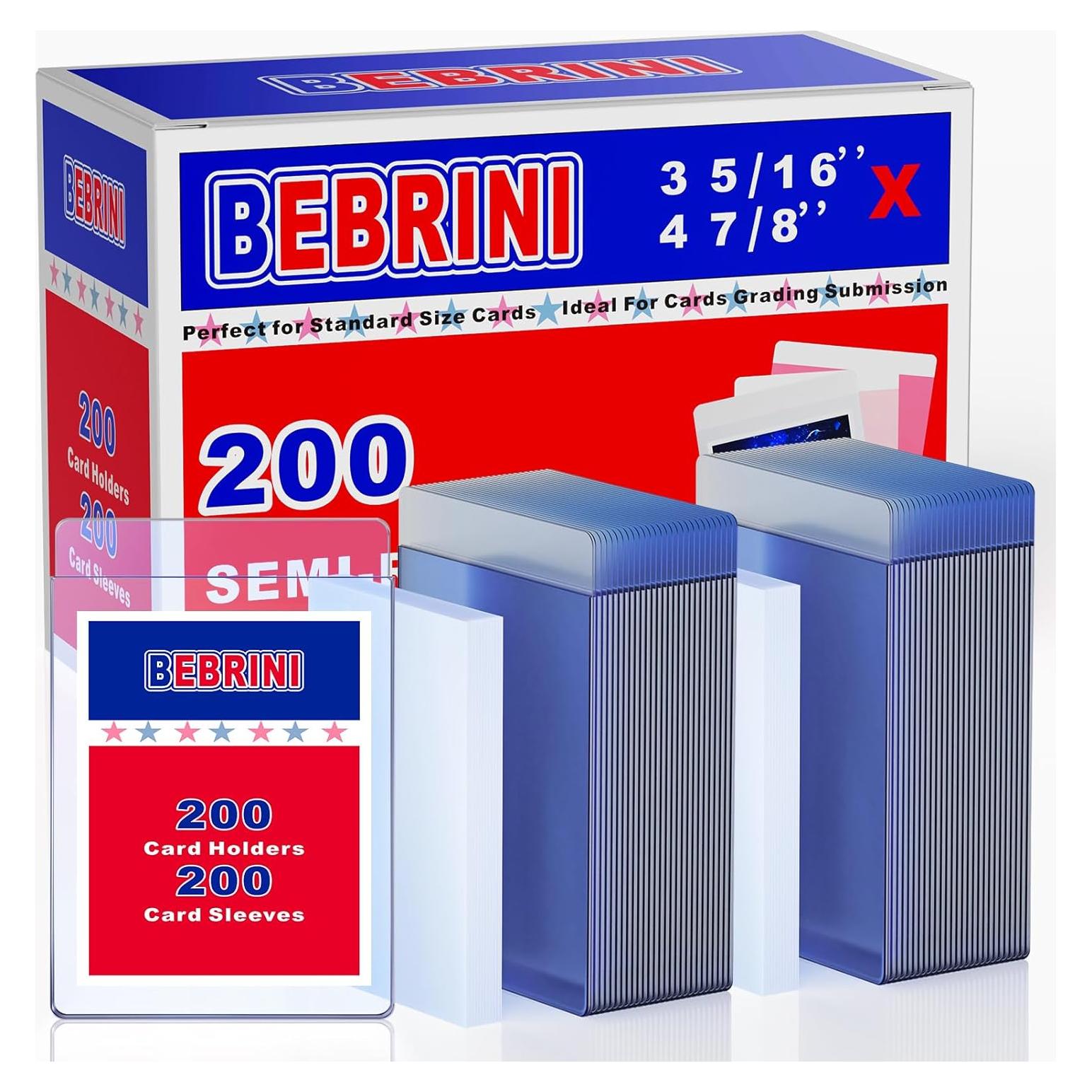 200 Soportes y Fundas de Tarjetas Bebrini - Protección Doble
