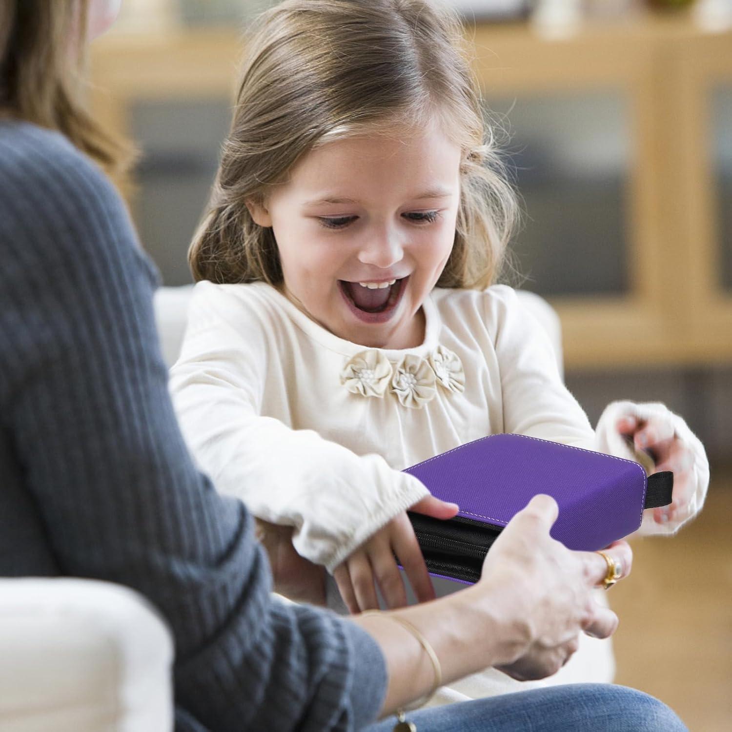 Mini Carpeta de Tarjetas GEAoffice 1 Bolsillo Púrpura 80 Tarjetas