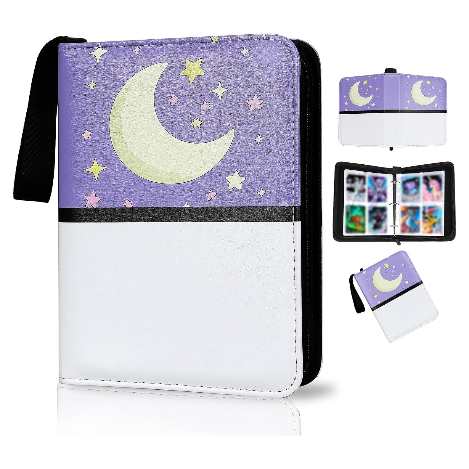 Carpeta de Cartas Quazextr 400 Bolsillos PU Premium Púrpura