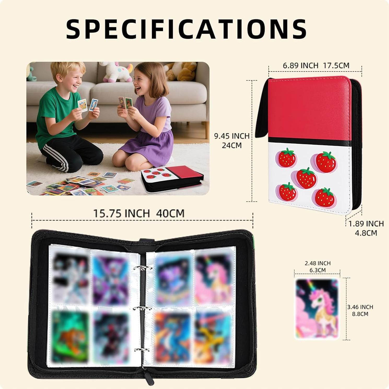 Carpeta de Cartas Quazextr 400 Bolsillos PU Premium Púrpura