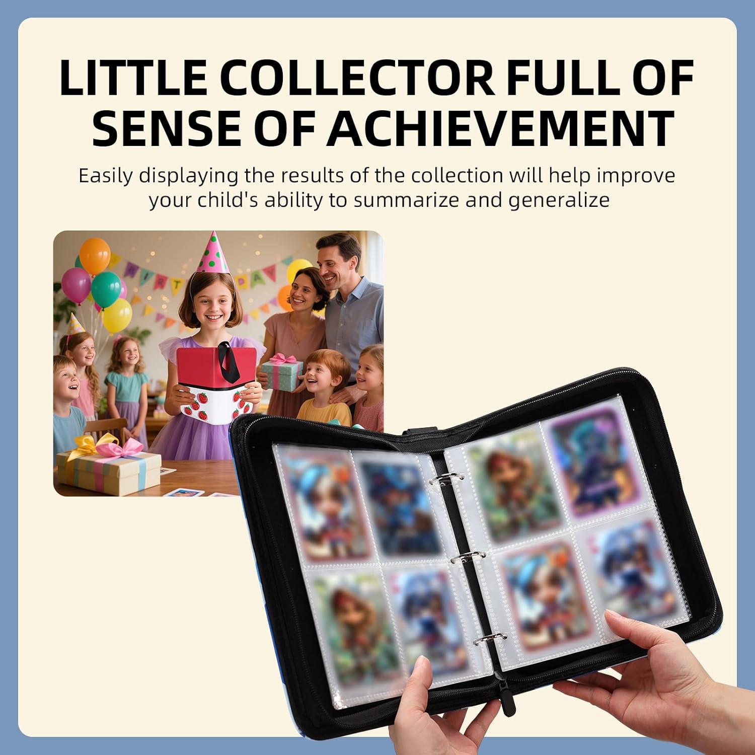 Carpeta de Cartas Quazextr 400 Bolsillos PU Premium Púrpura