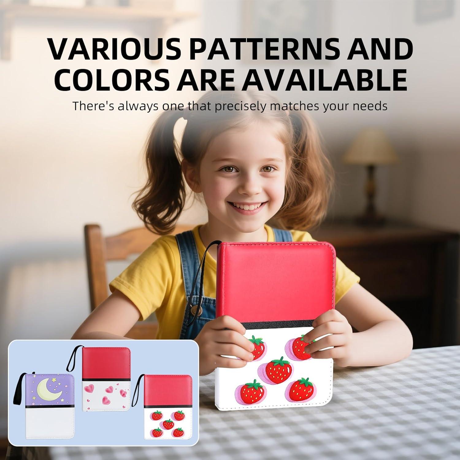 Carpeta de Cartas Quazextr 400 Bolsillos PU Premium Púrpura