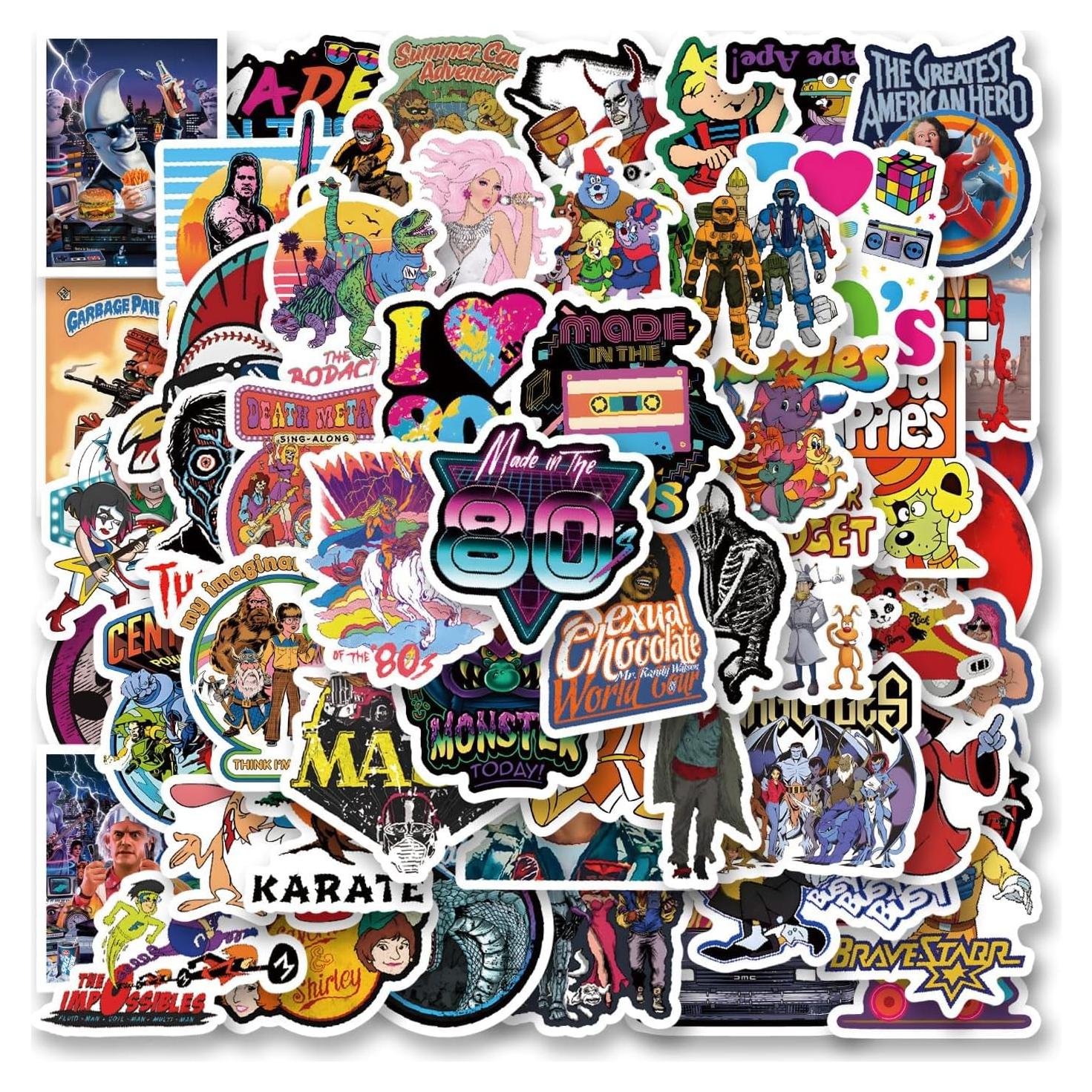 Paquete de 60 Pegatinas de Vinilo LCFFECN a Prueba de Agua