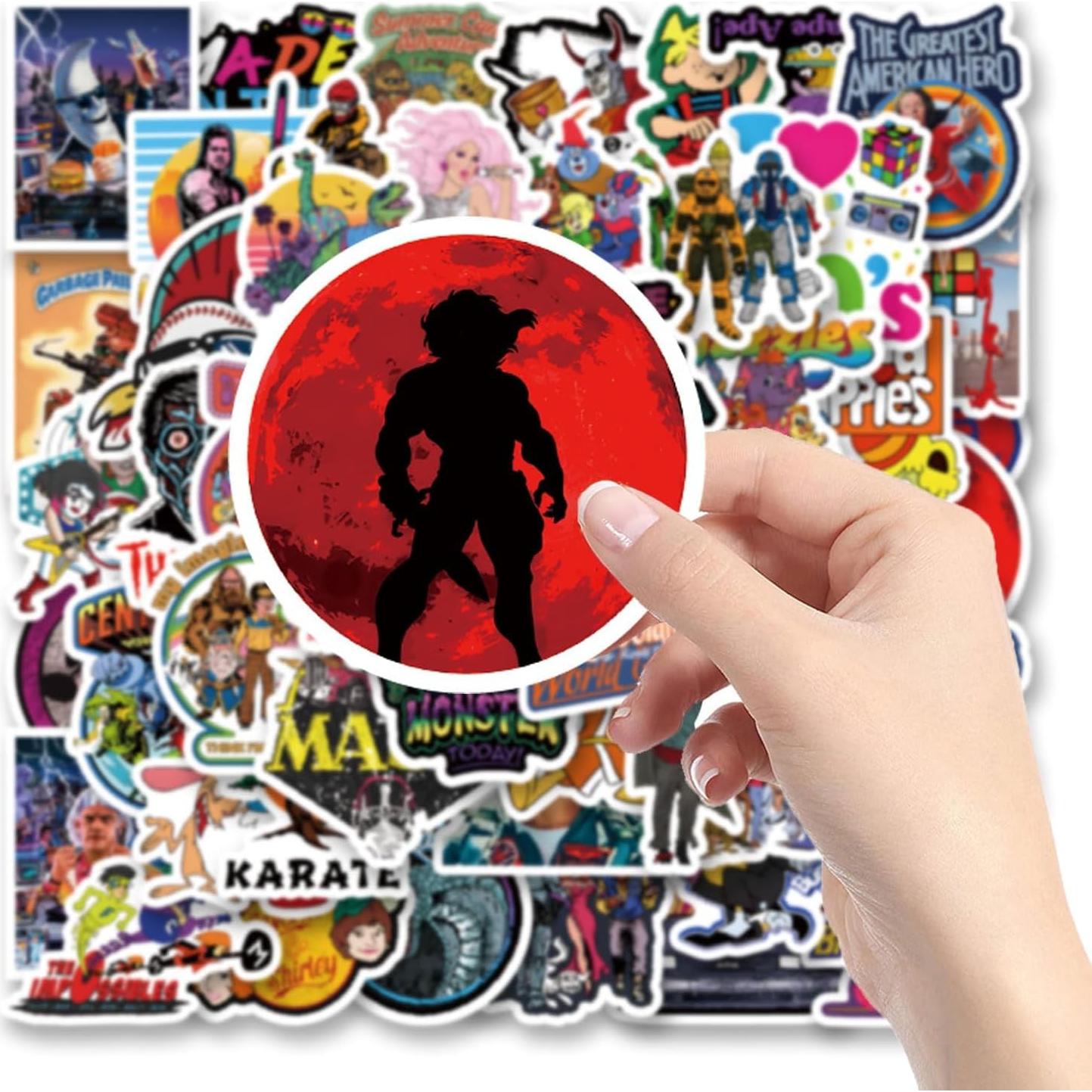 Paquete de 60 Pegatinas de Vinilo LCFFECN a Prueba de Agua