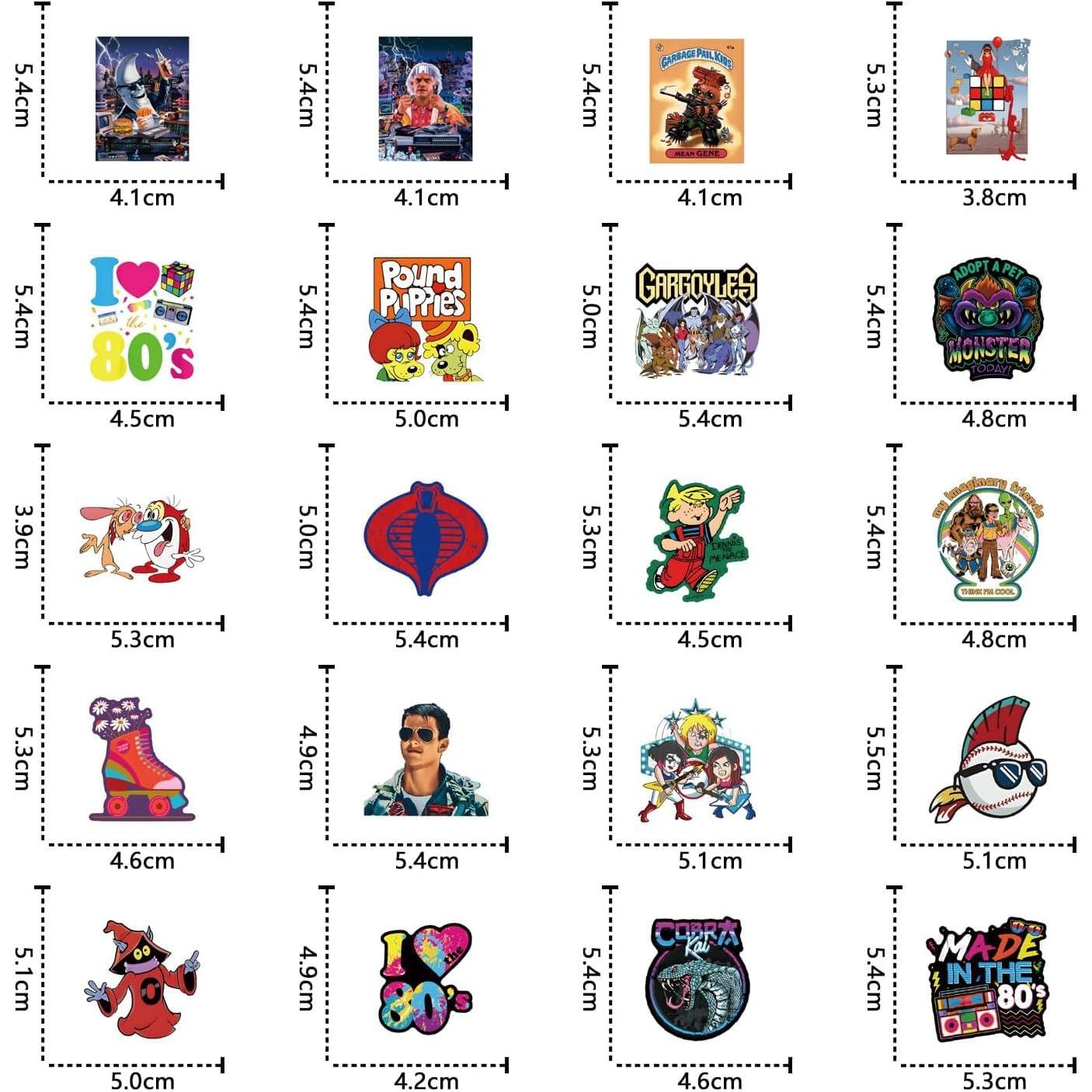 Paquete de 60 Pegatinas de Vinilo LCFFECN a Prueba de Agua