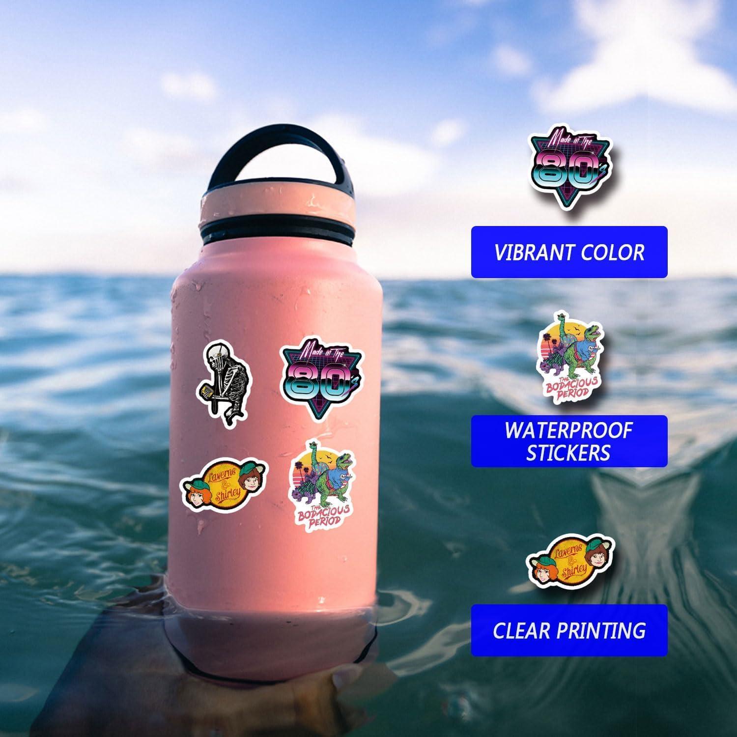 Paquete de 60 Pegatinas de Vinilo LCFFECN a Prueba de Agua