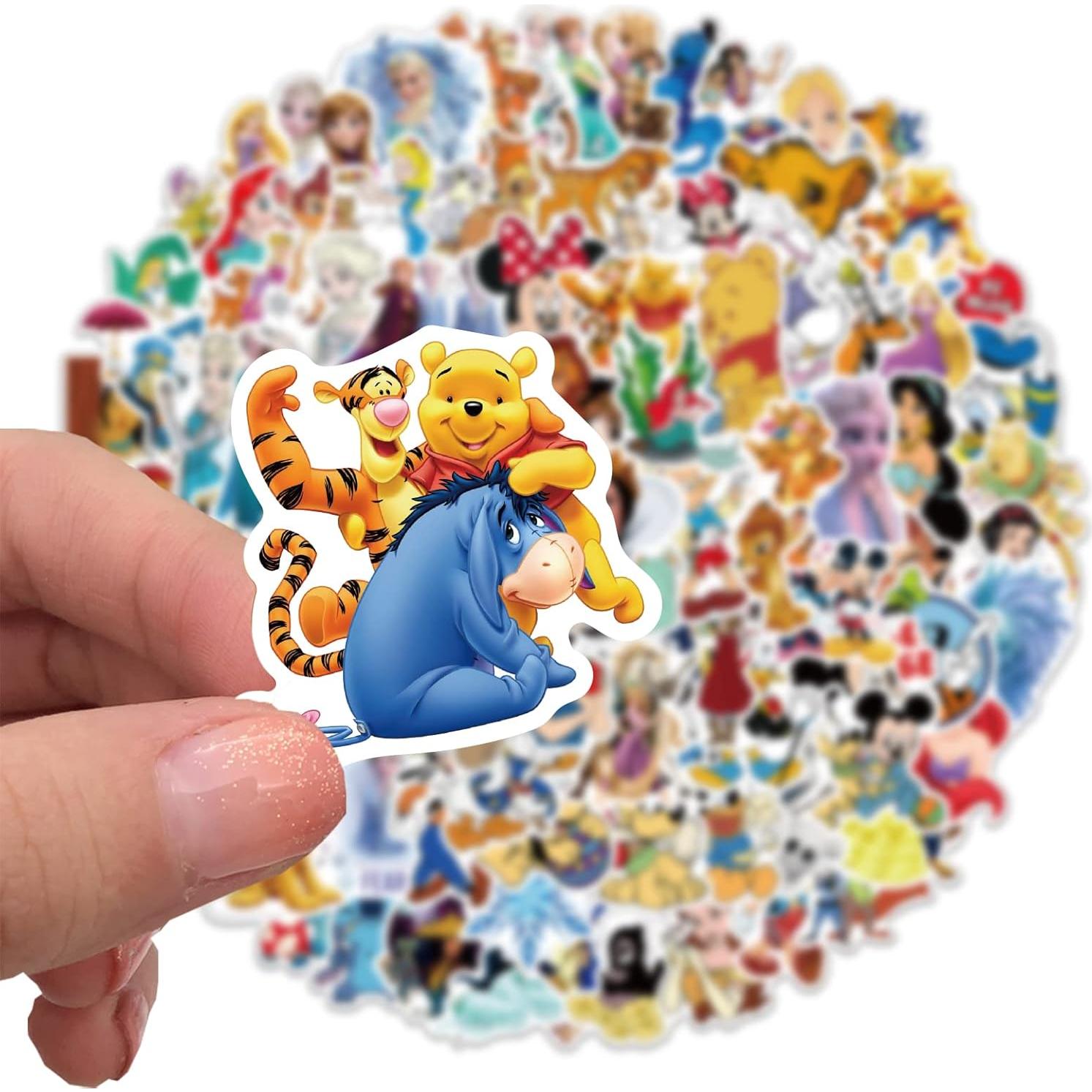 100 Stickers Disney Kawaii Impermeables OYZX para Decorar