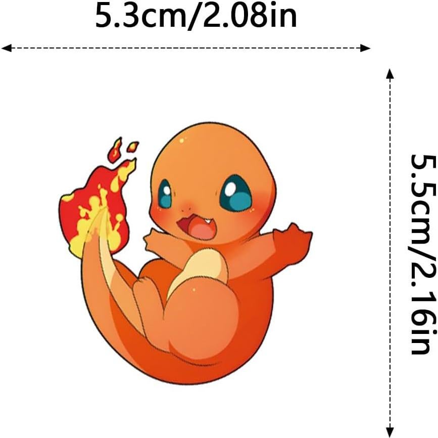 63 Calcomanías de Anime DAWINRK Vinilo Impermeable Rosa