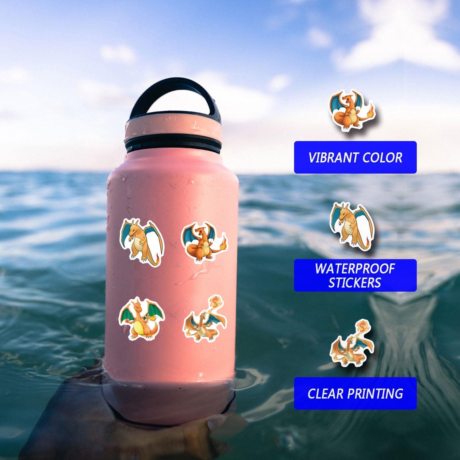 63 Calcomanías de Anime DAWINRK Vinilo Impermeable Rosa