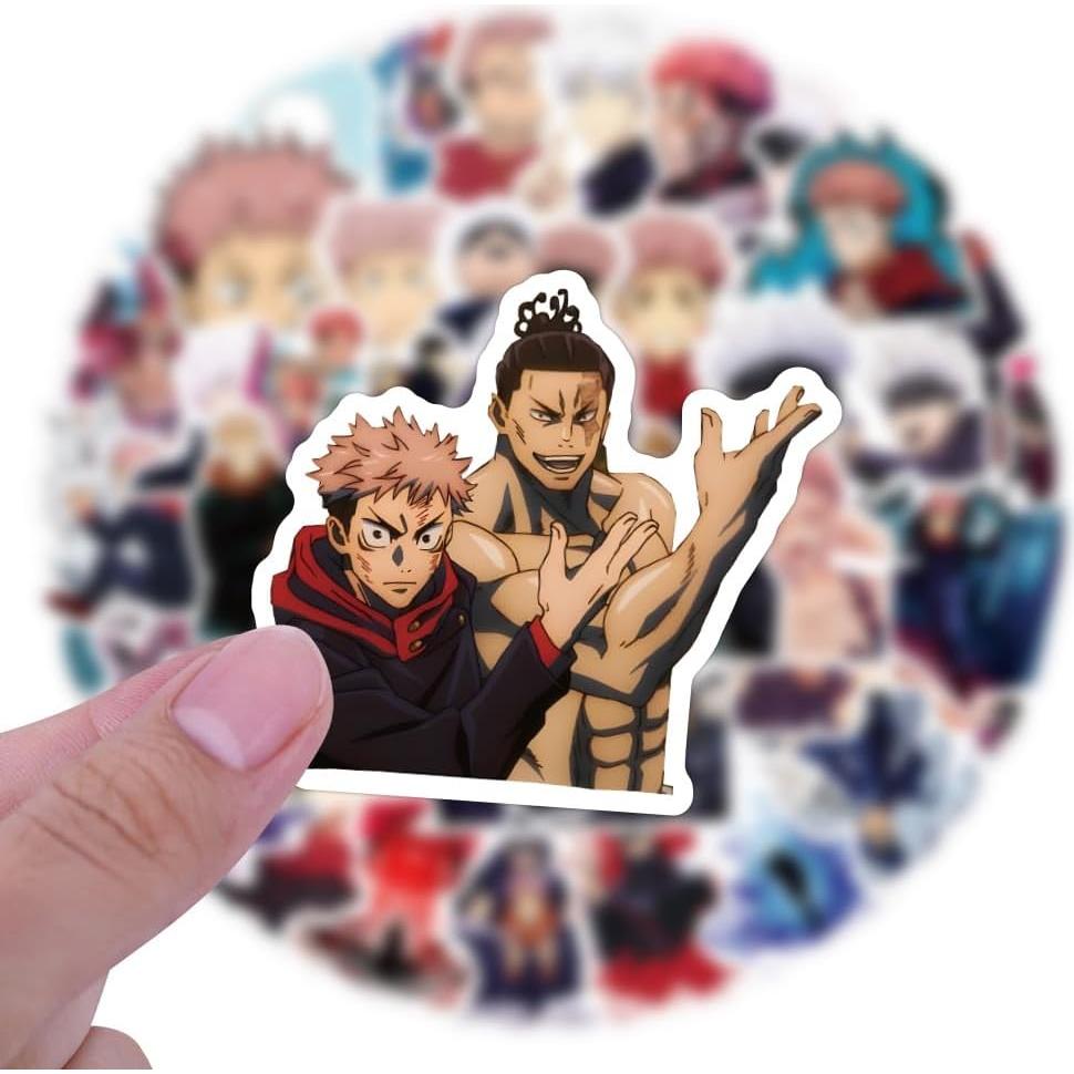 Paquete de 200 Stickers de Manga WYKDAG Impermeables 5-7.6 cm