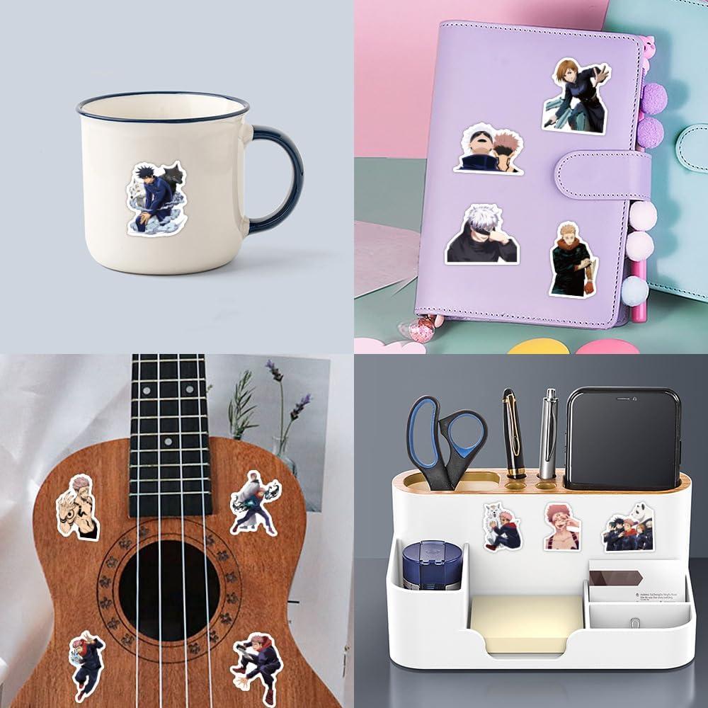 Paquete de 200 Stickers de Manga WYKDAG Impermeables 5-7.6 cm