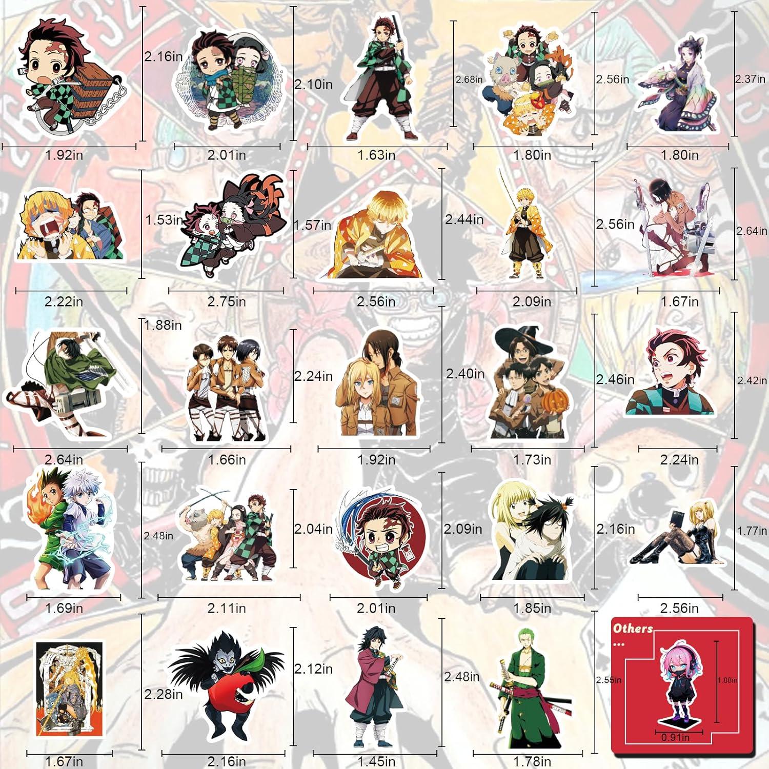 Paquete de 300 Stickers de Anime Arme - Vinilo Impermeable