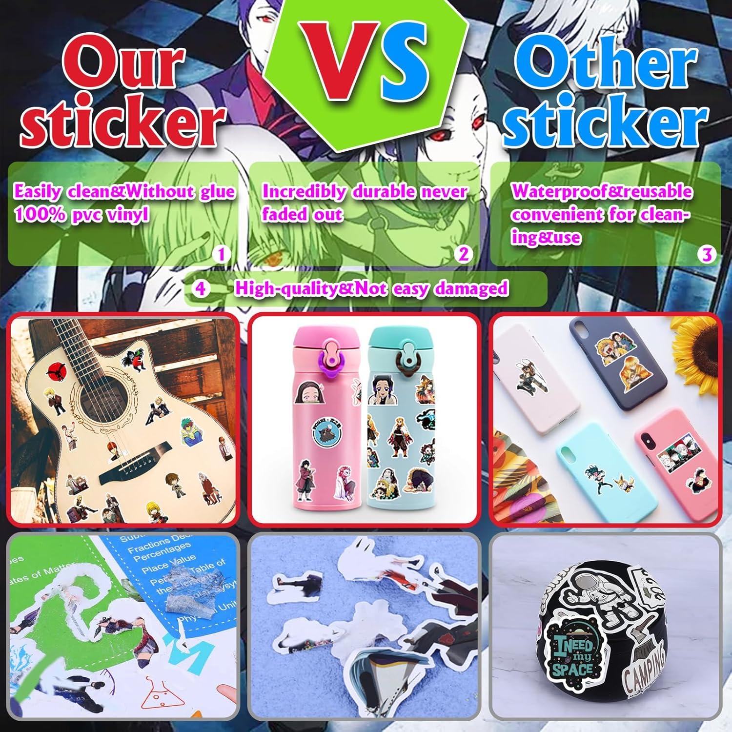 Paquete de 300 Stickers de Anime Arme - Vinilo Impermeable