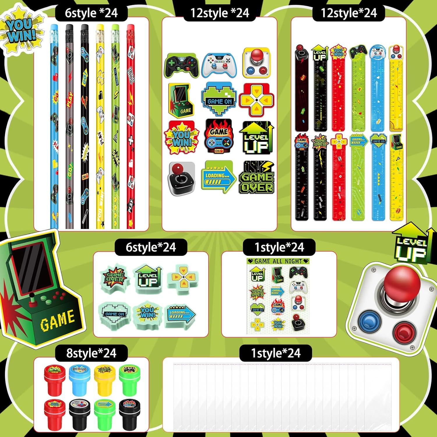 Set de Fiesta de Videojuegos Cholemy 168 Piezas Brillante