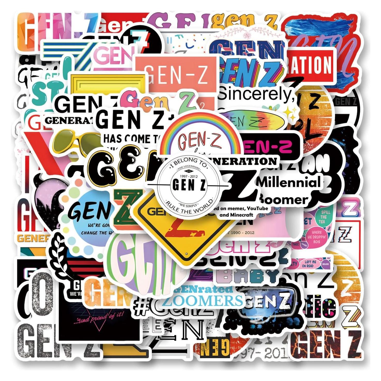 Paquete de 65 Pegatinas Impermeables YNNAWMN para Botellas y Laptops