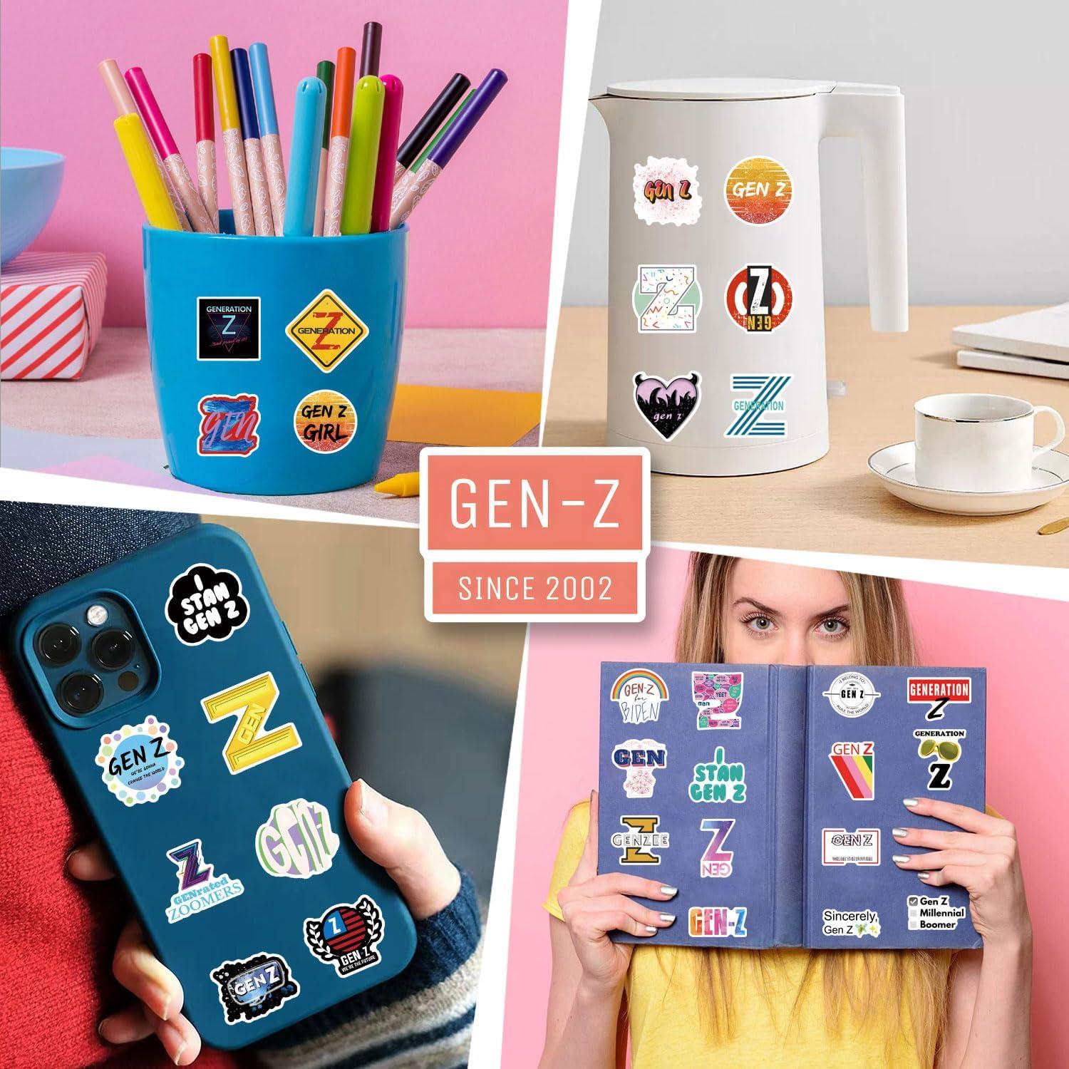 Paquete de 65 Pegatinas Impermeables YNNAWMN para Botellas y Laptops