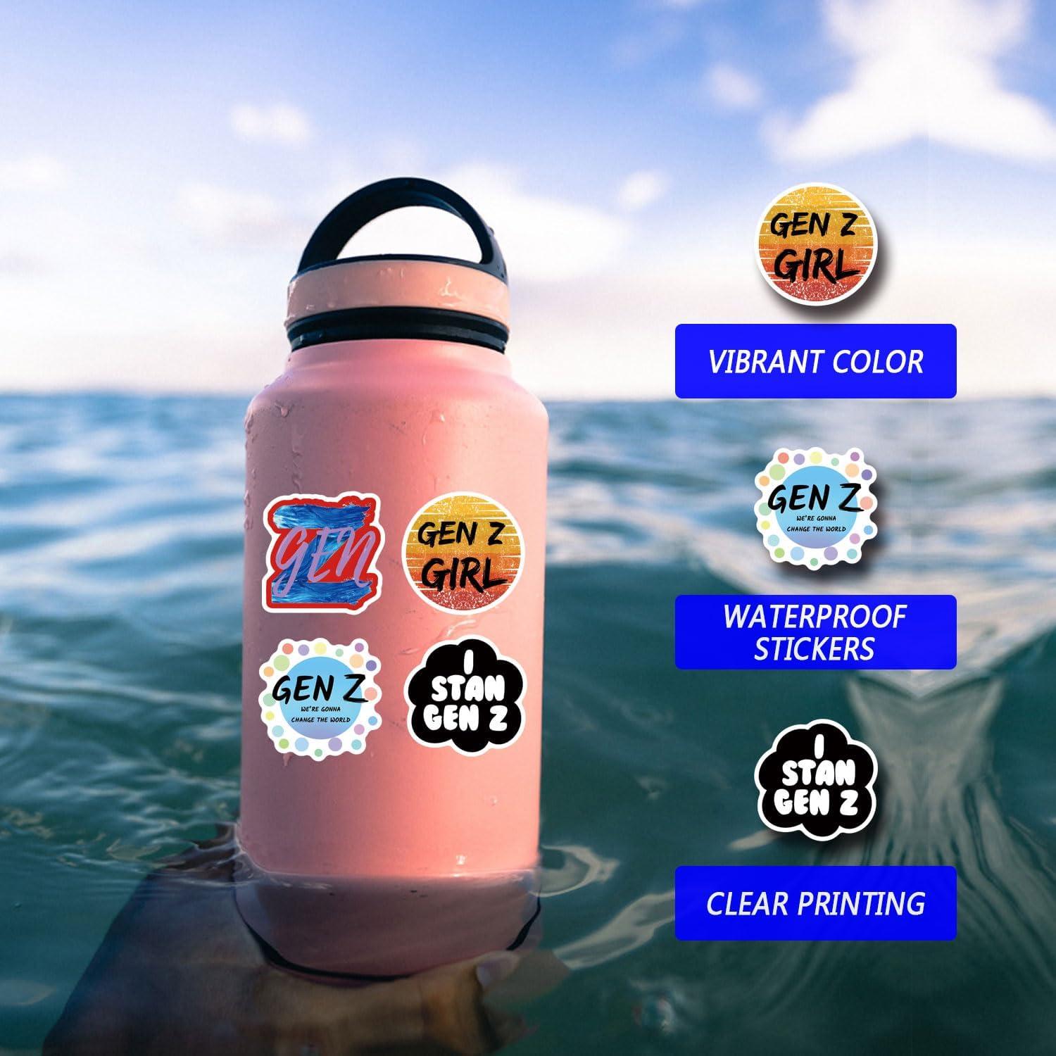 Paquete de 65 Pegatinas Impermeables YNNAWMN para Botellas y Laptops