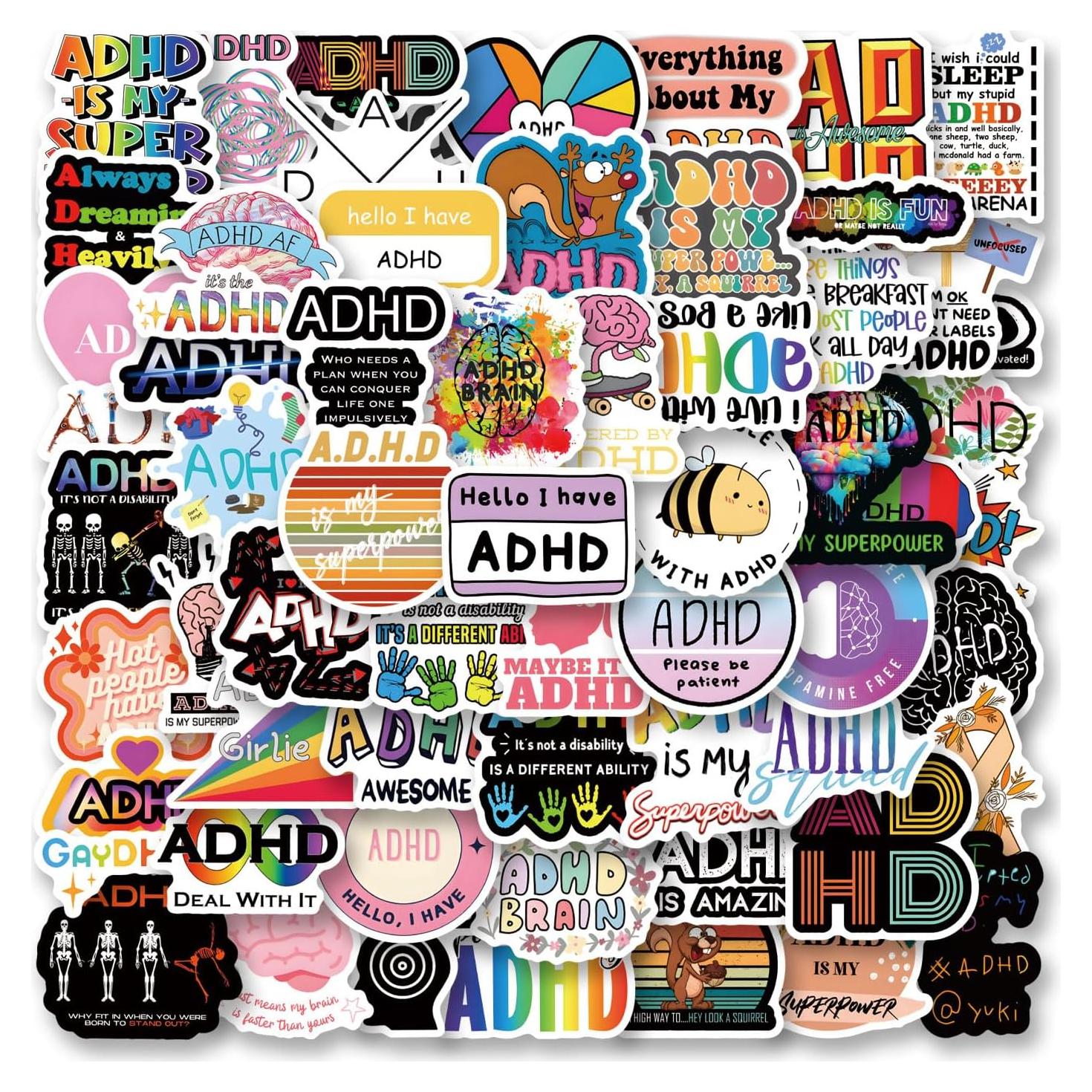 Paquete de 63 Pegatinas JIINGYQ Impermeables para Decorar