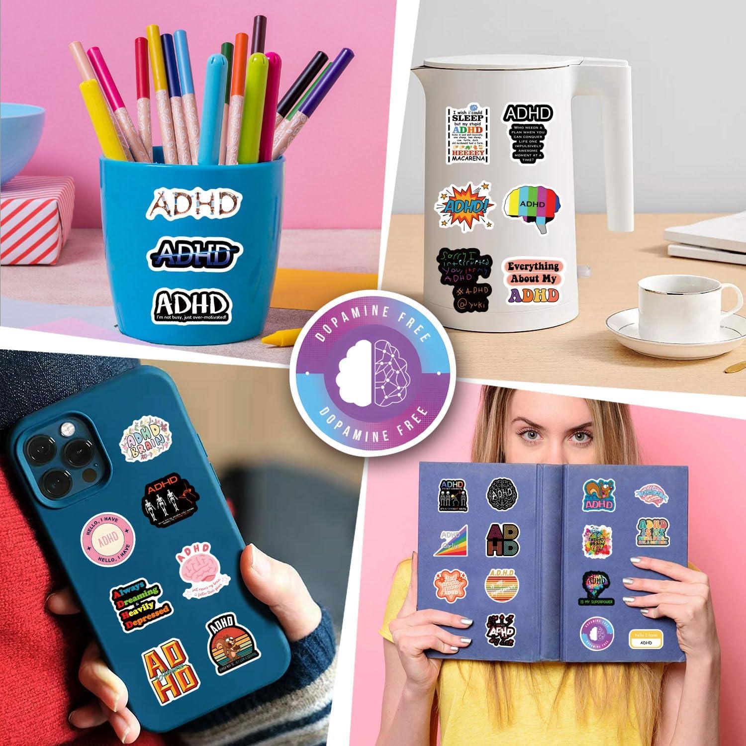 Paquete de 63 Pegatinas JIINGYQ Impermeables para Decorar