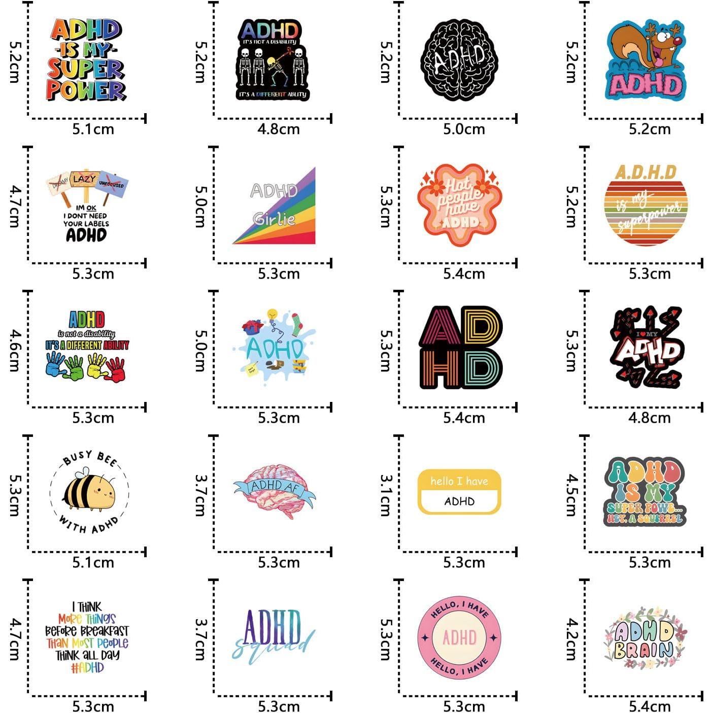 Paquete de 63 Pegatinas JIINGYQ Impermeables para Decorar