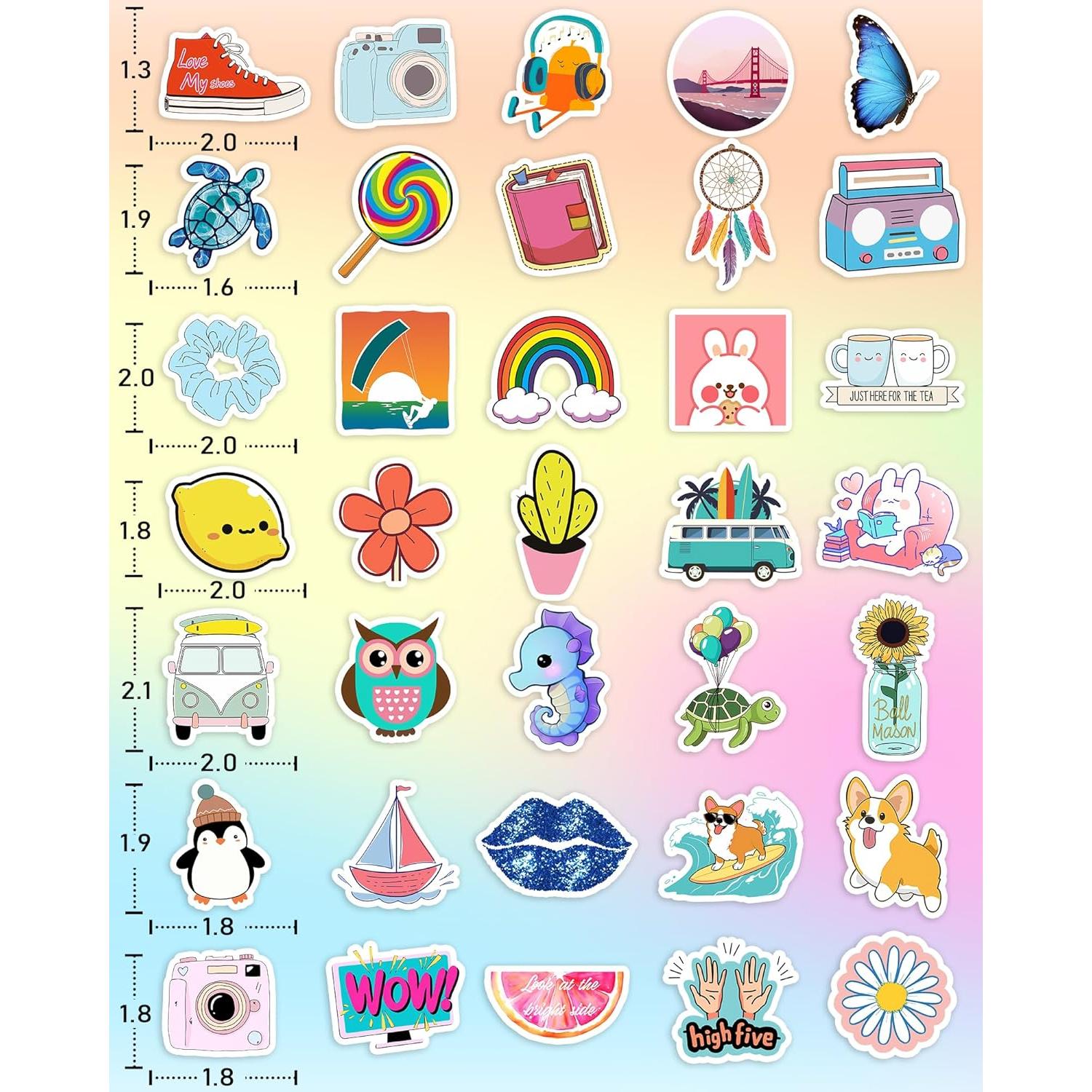 300 Pegatinas de Vinilo Impermeables Greingways para Niños