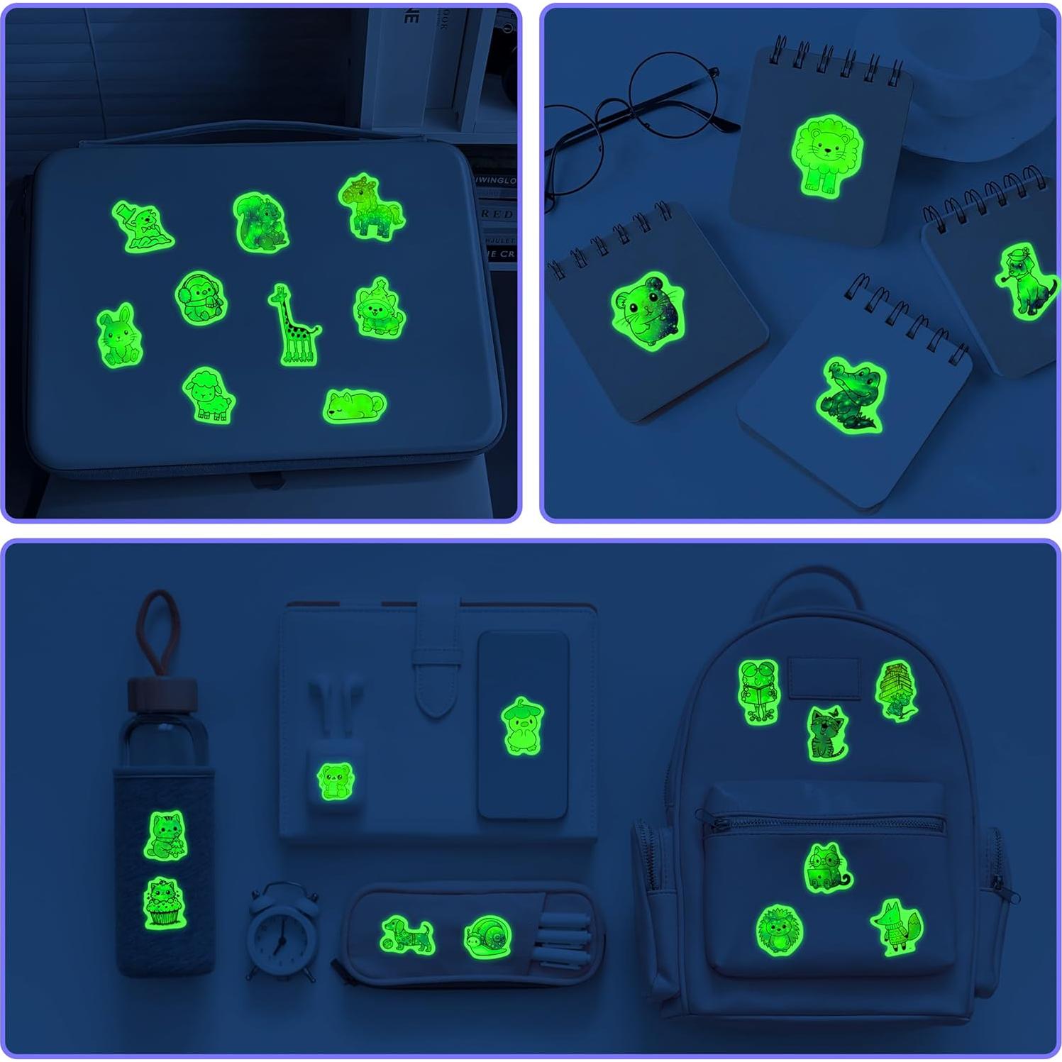 Calcomanías Holográficas Brillantes Robmoda - 70 Pcs Animales