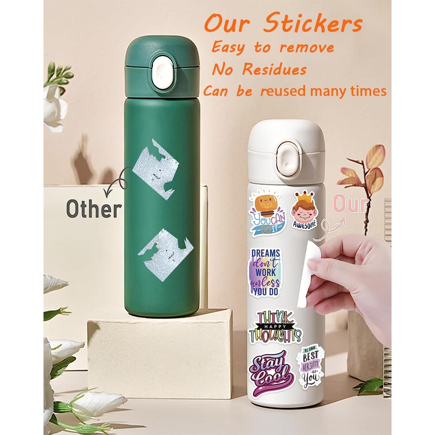 Paquete de 300 Calcomanías Motivacionales BarrelTree - Impermeables