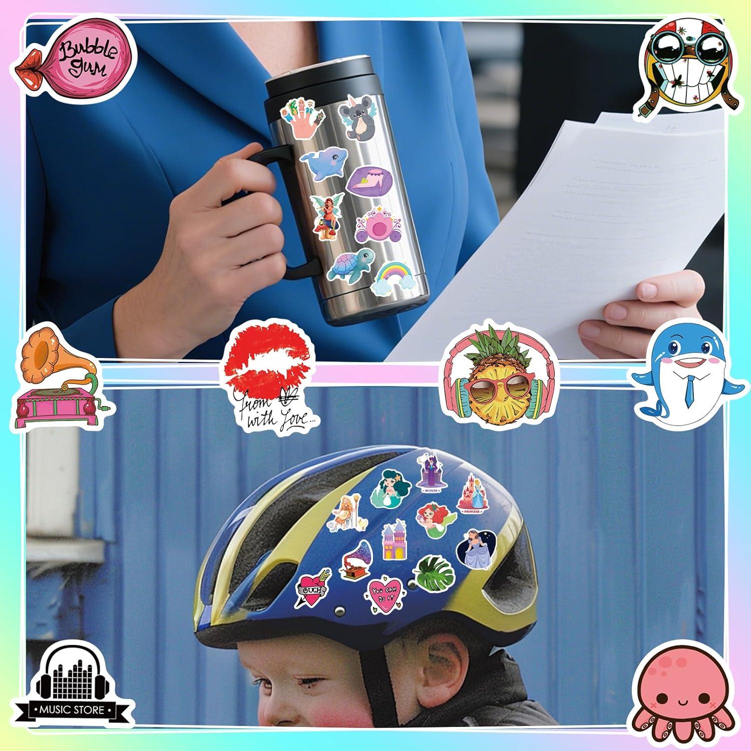 Pegatinas de Caricatura VERKSTAD 200 Pcs Impermeables