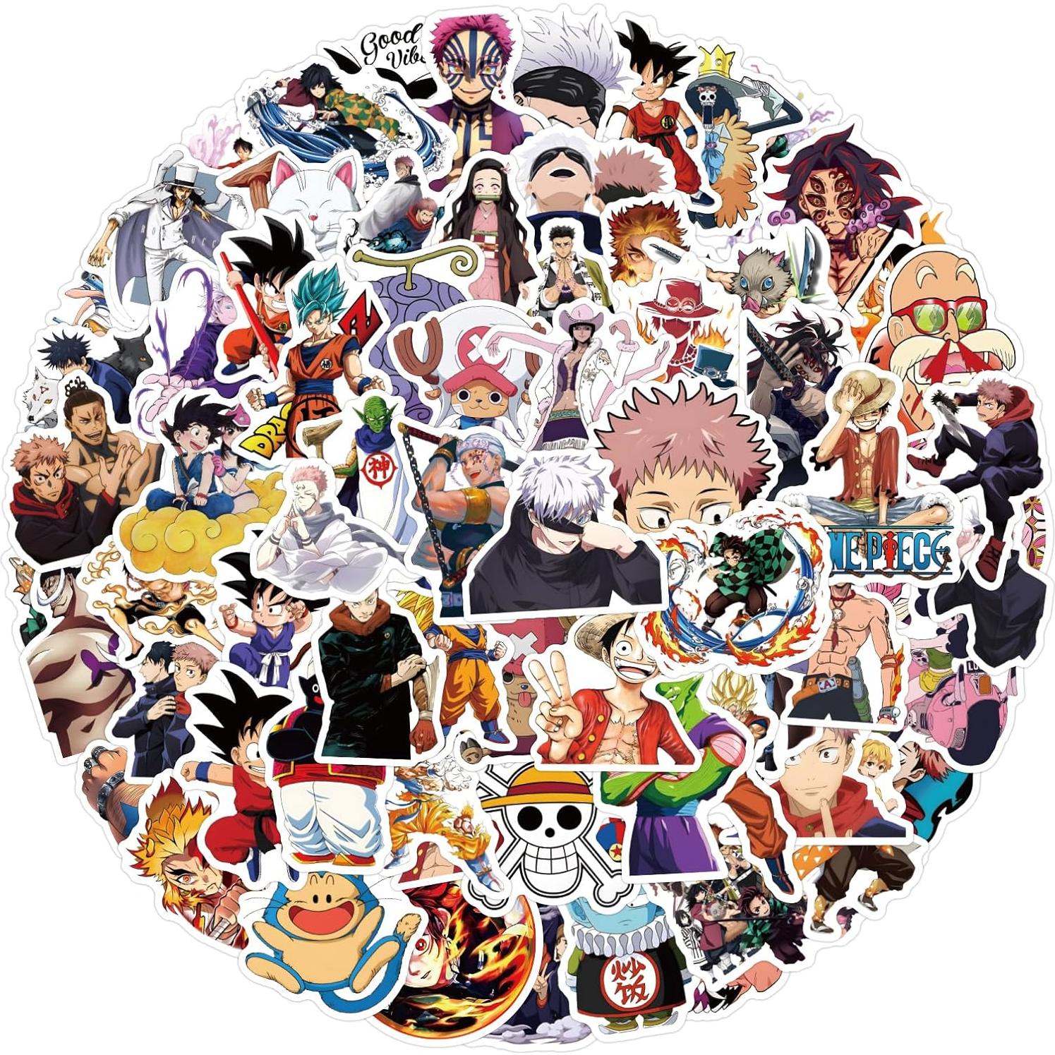 200 Pegatinas de Anime Jujutsu Kaisen - Vinilo Impermeable