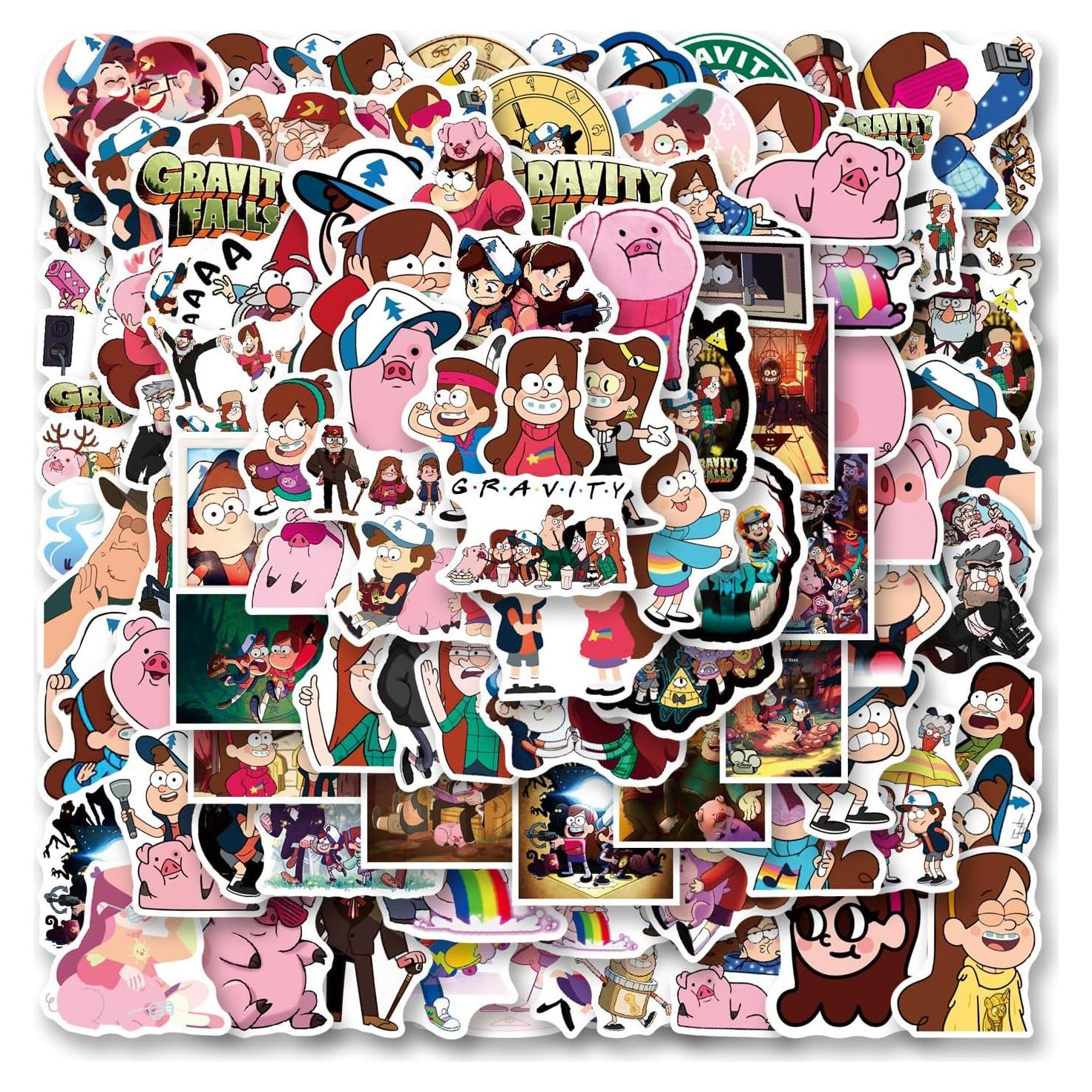 Paquete de 100 pegatinas de vinilo impermeables CEHUIUN