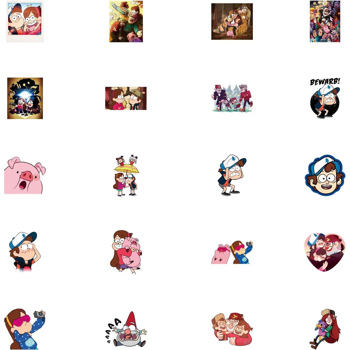 Paquete de 100 pegatinas de vinilo impermeables CEHUIUN