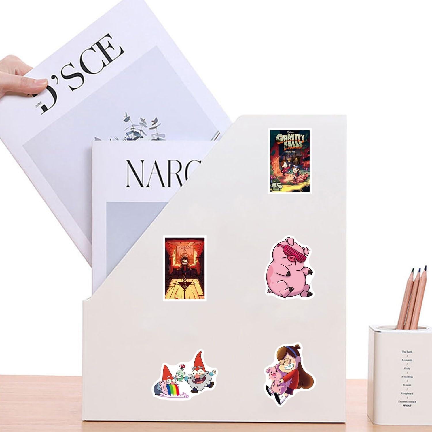 Paquete de 100 pegatinas de vinilo impermeables CEHUIUN