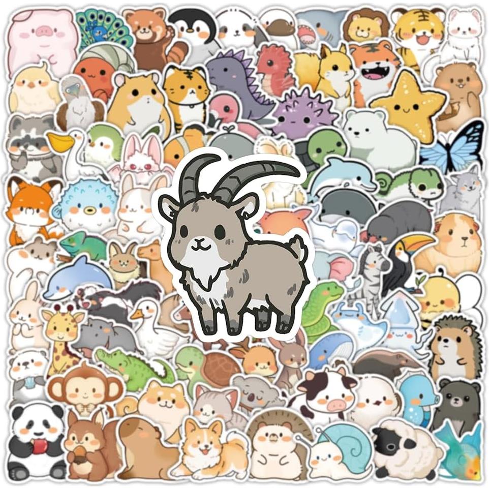 Pegatinas de Animales Pterosauria 100PCS Impermeables Kawaii
