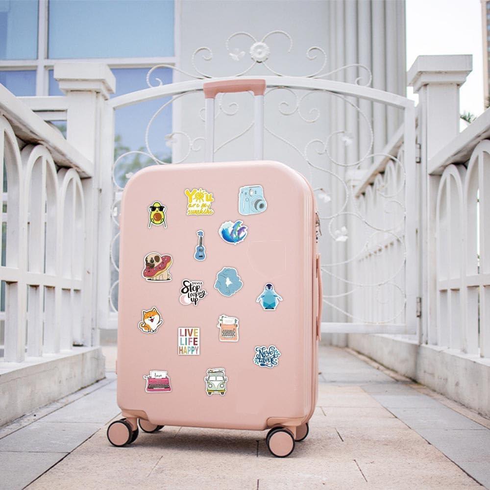 100 Pegatinas Aesthetic FNGEEN Impermeables para Laptop y Botellas