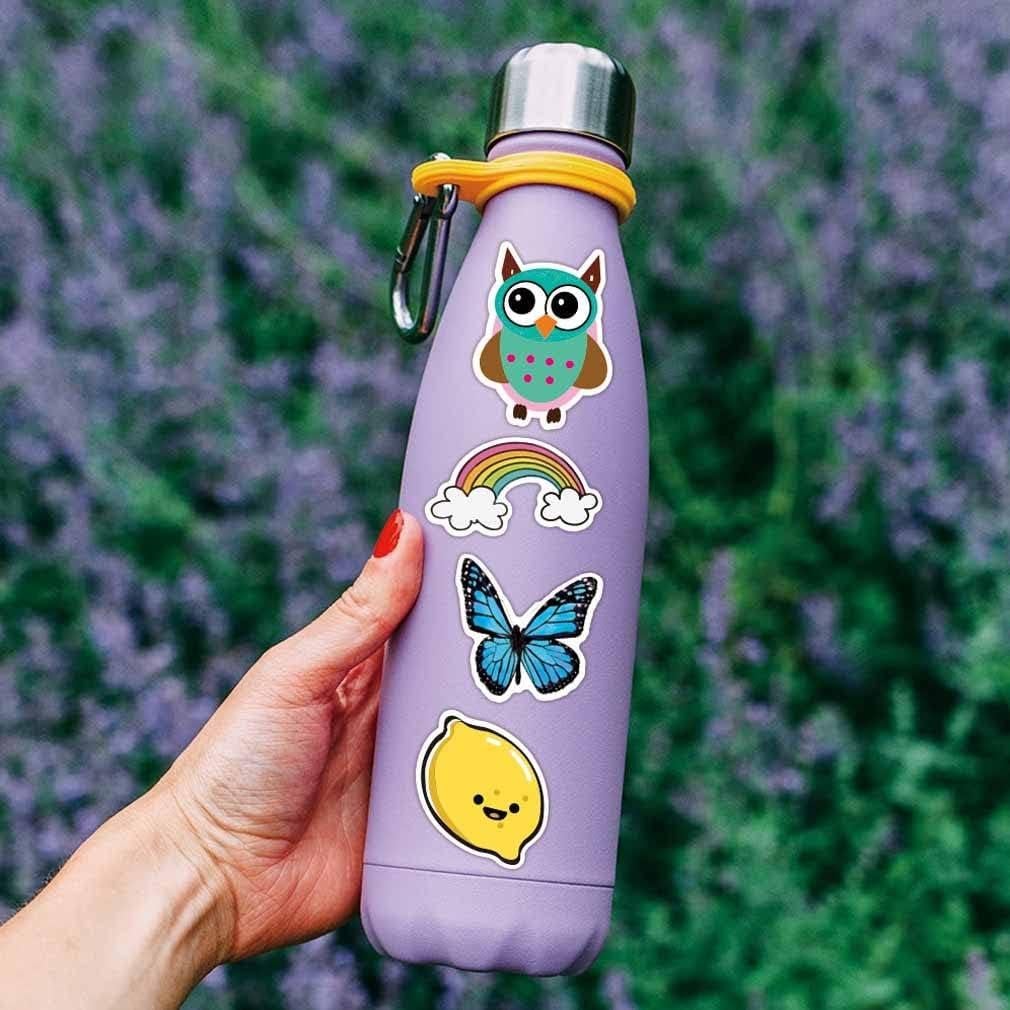 100 Pegatinas Aesthetic FNGEEN Impermeables para Laptop y Botellas