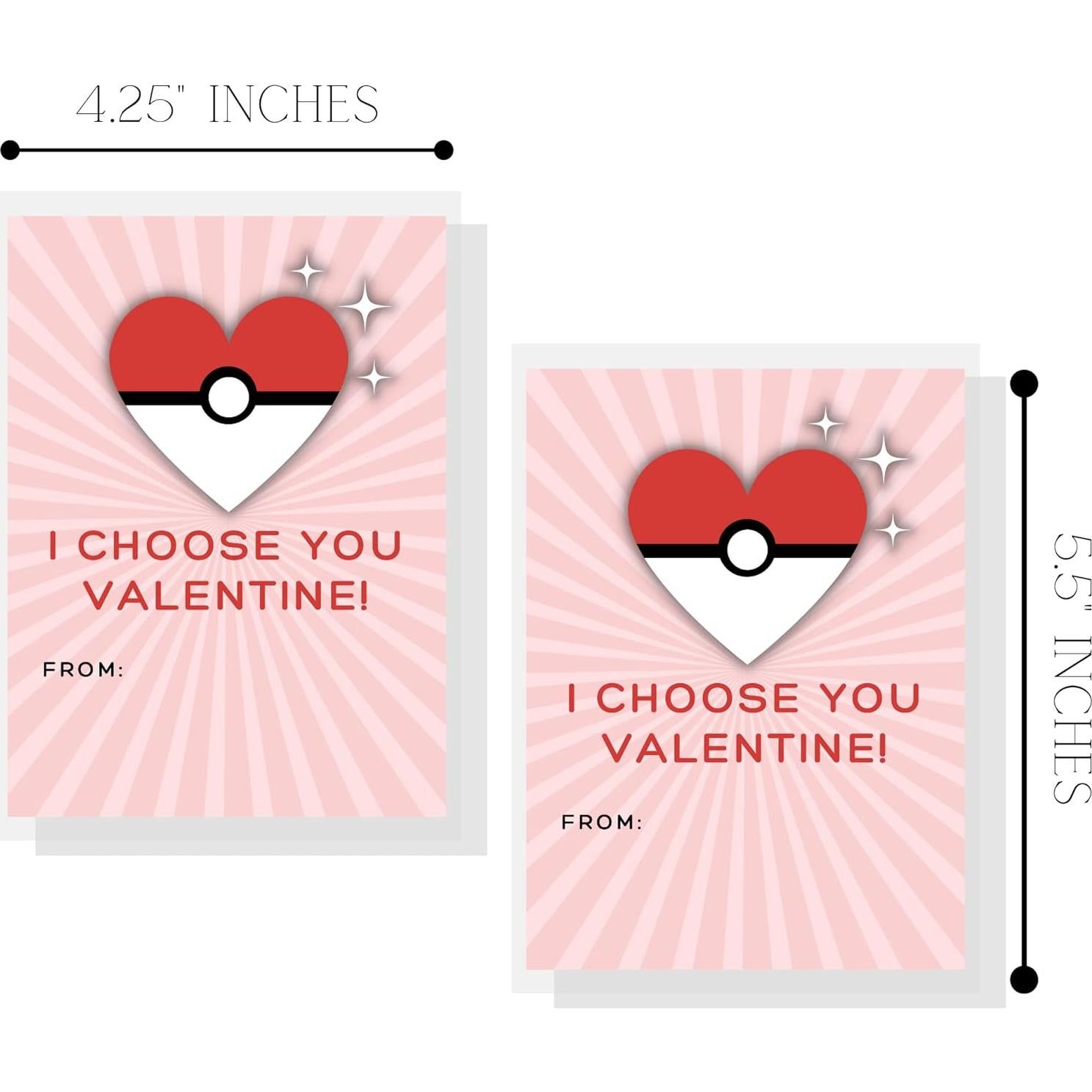 Paquete de San Valentín Lashicorn - 30 Tarjetas y Pegatinas