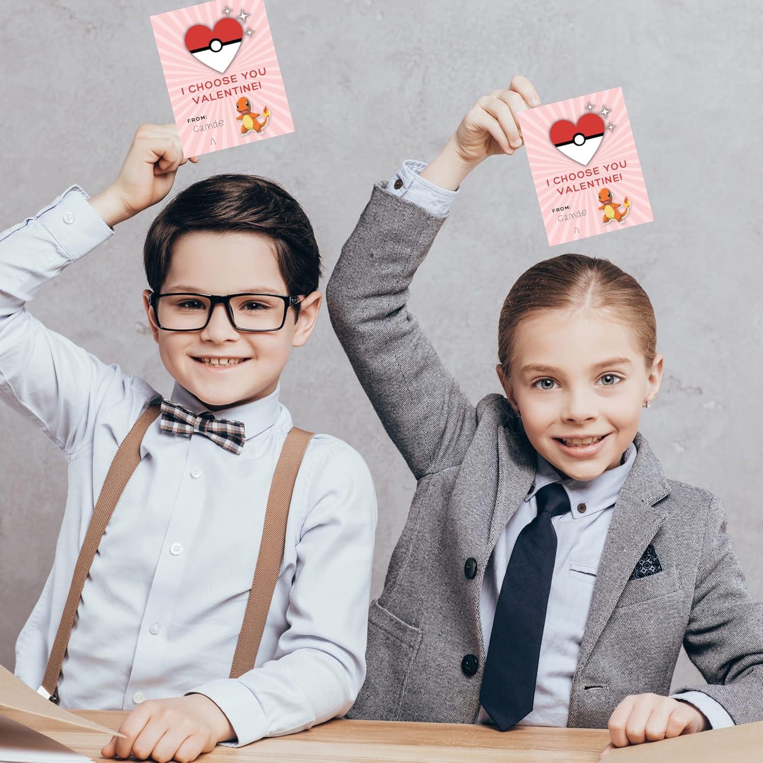 Paquete de San Valentín Lashicorn - 30 Tarjetas y Pegatinas