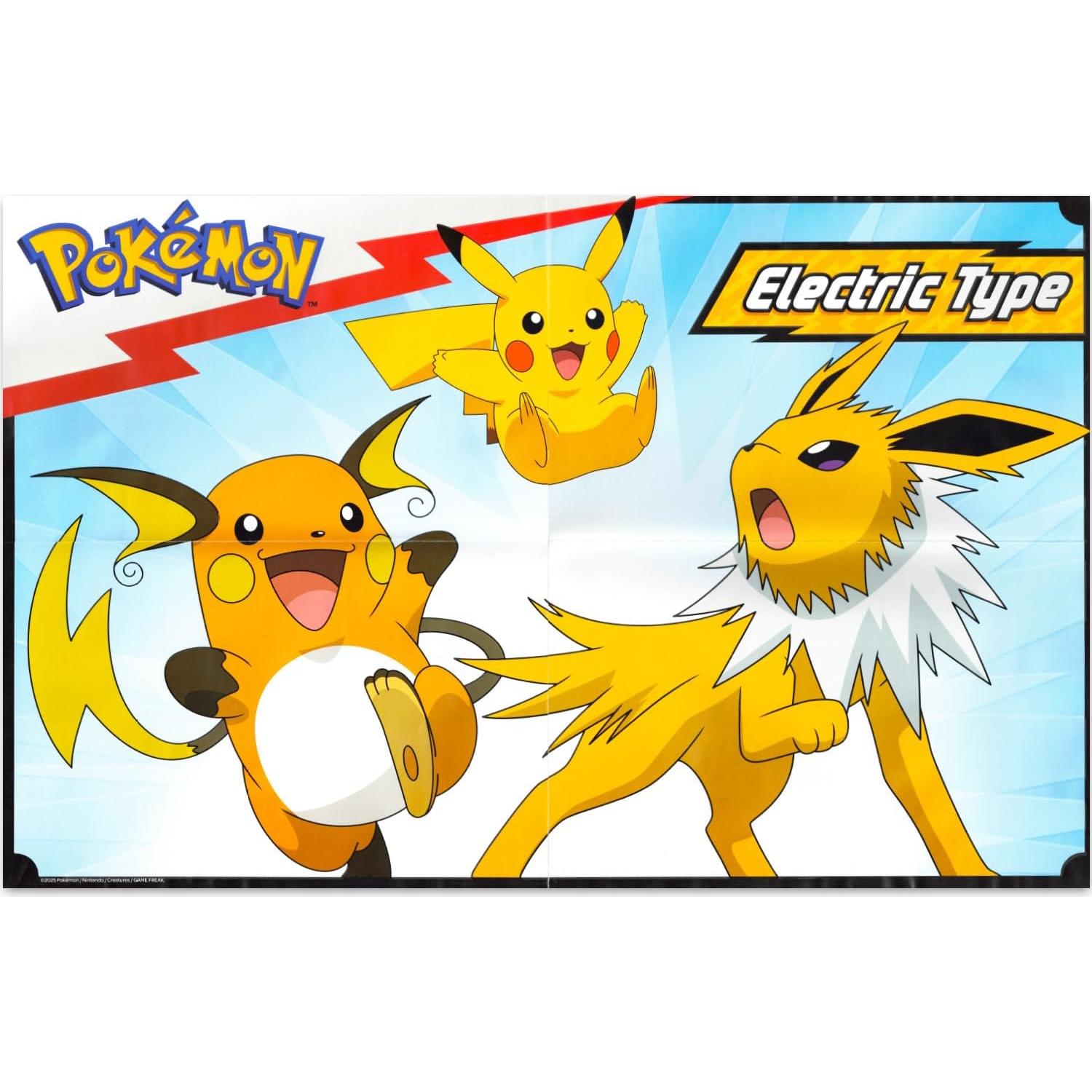 Libro de Colorear Pokémon con Póster Brillante y Stickers